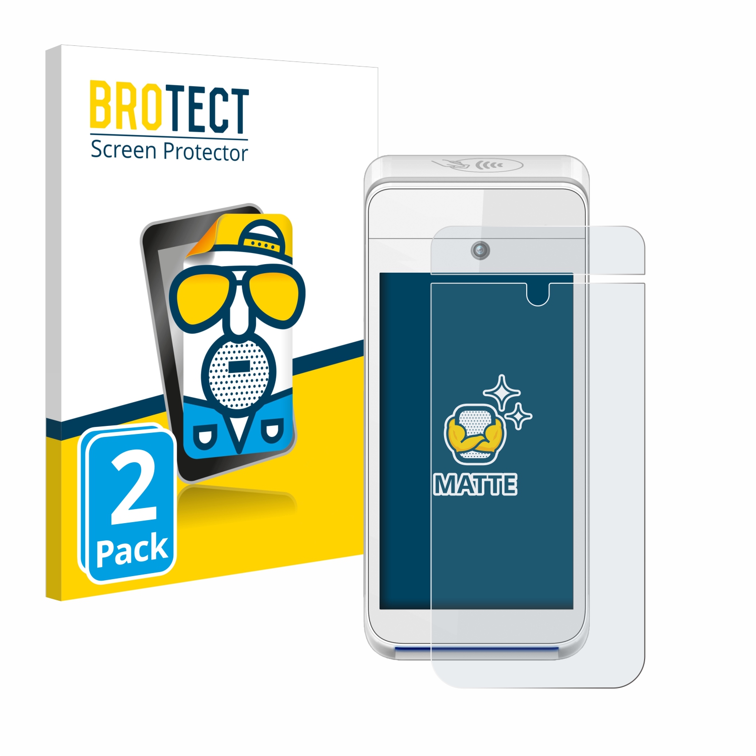 2x BROTECT Entspiegelungs-Folie pro Pax A920