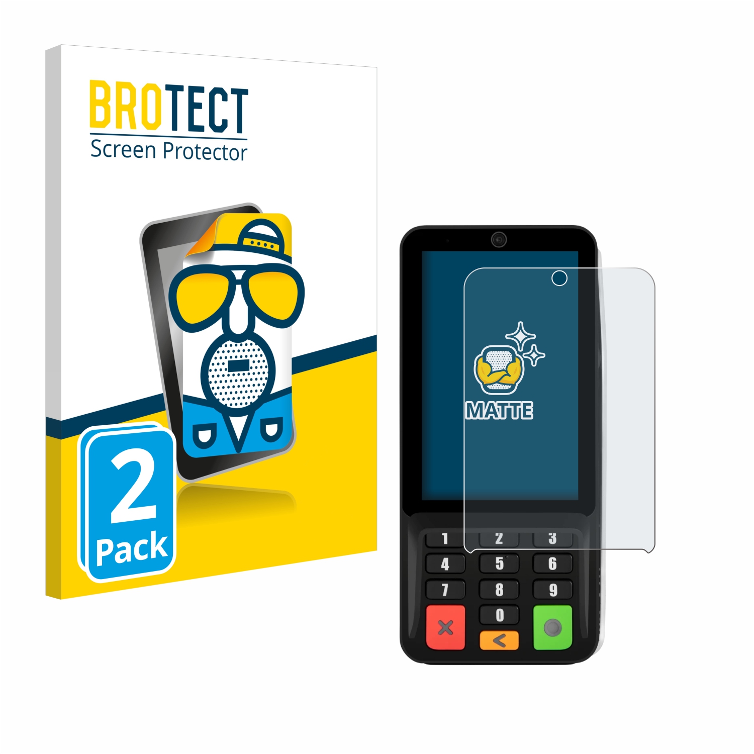 2x BROTECT Entspiegelungs-Folie pro Pax A35