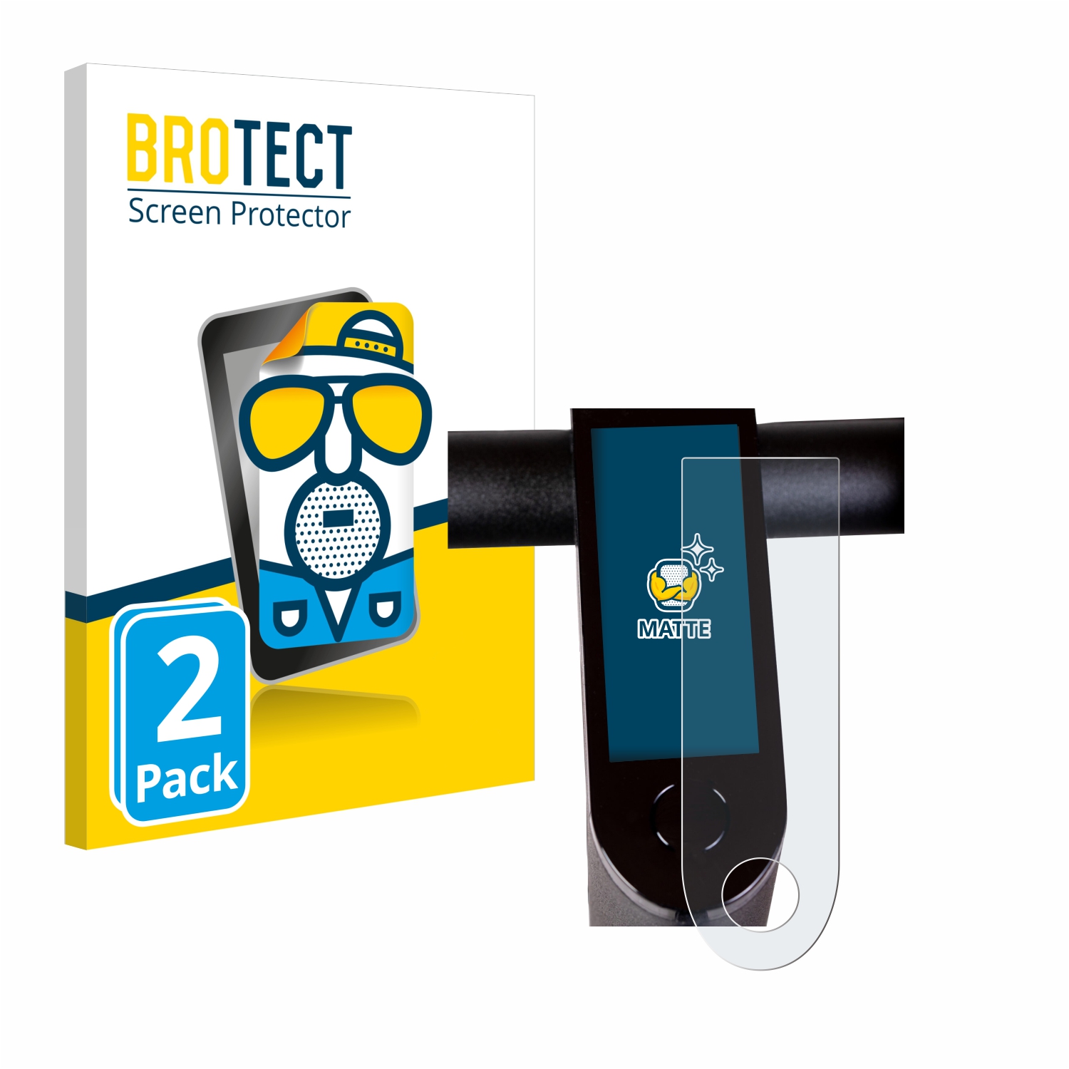 2x BROTECT Entspiegelungs-Folie pro Epowerfun ePF-1 PRO