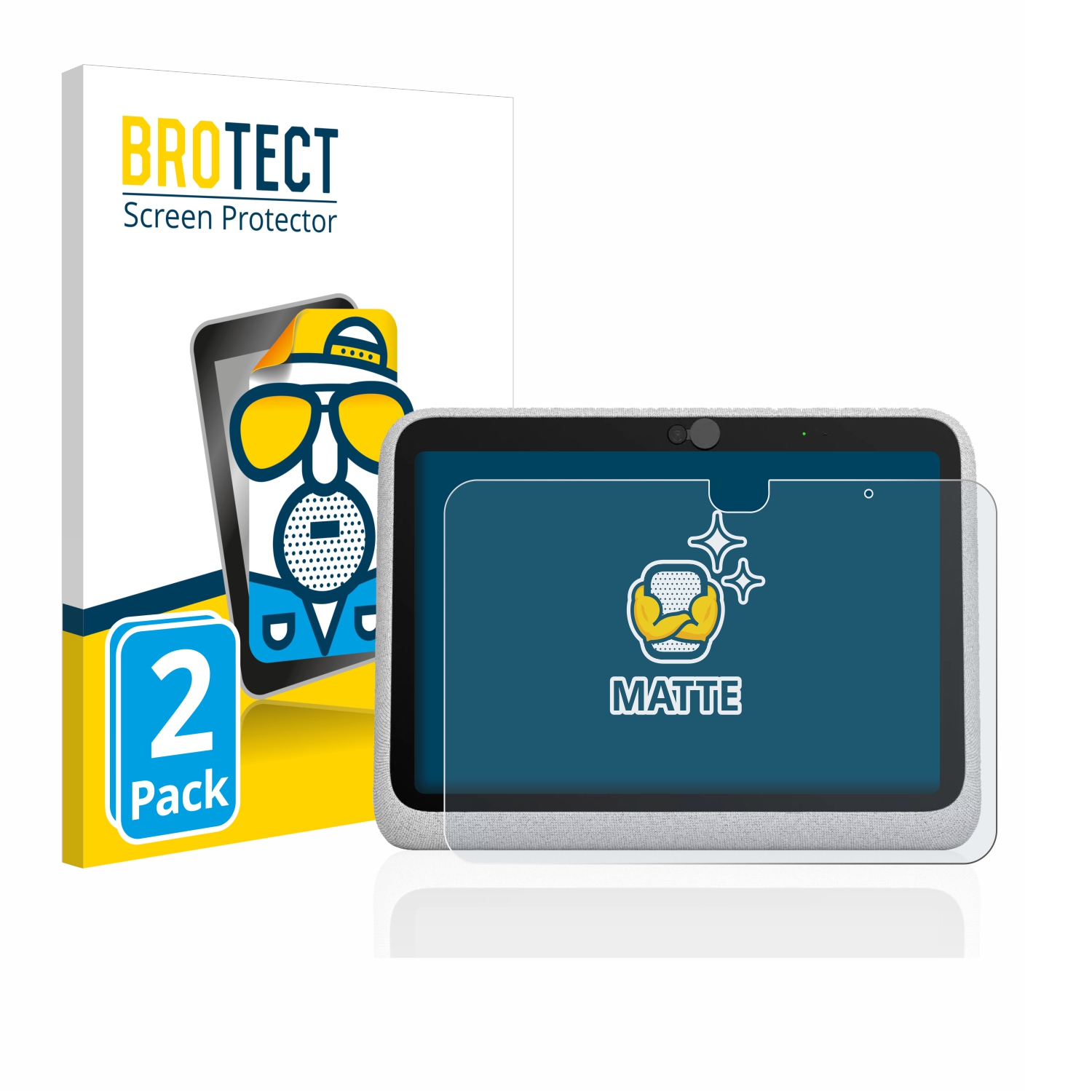 2x BROTECT Entspiegelungs-Folie pro Facebook Portal Go
