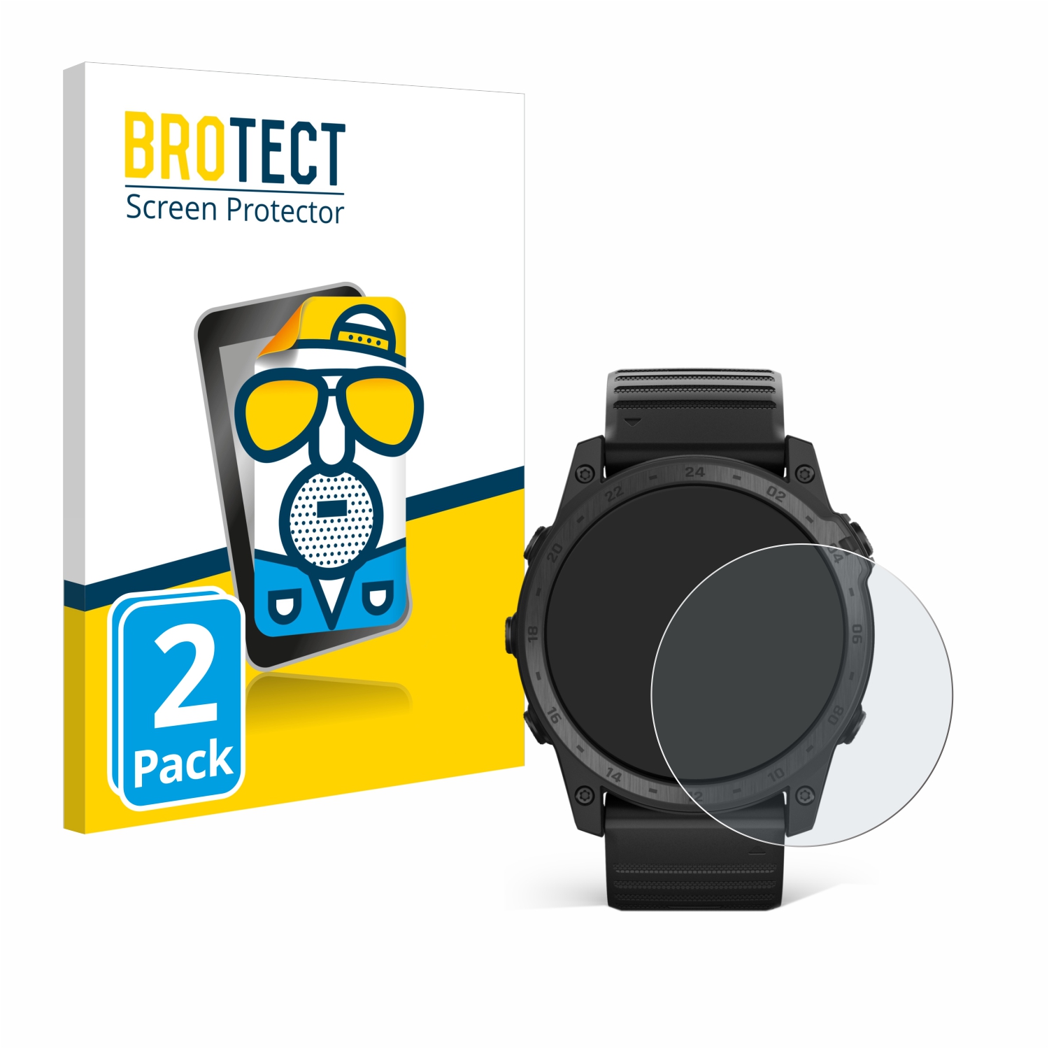 2x BROTECT Entspiegelungs-Folie pro Garmin Tactix 7