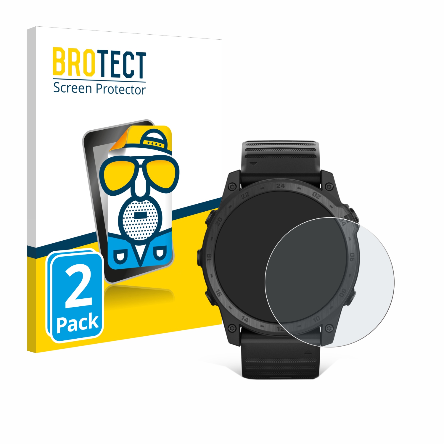 2x BROTECT Entspiegelungs-Folie pro Garmin Tactix 7 Pro Ballistics