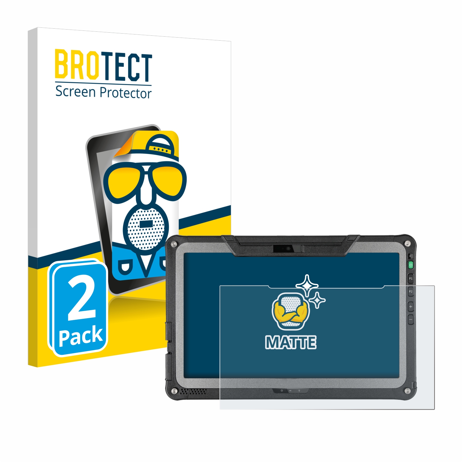 2x BROTECT Entspiegelungs-Folie pro Getac F110 G6