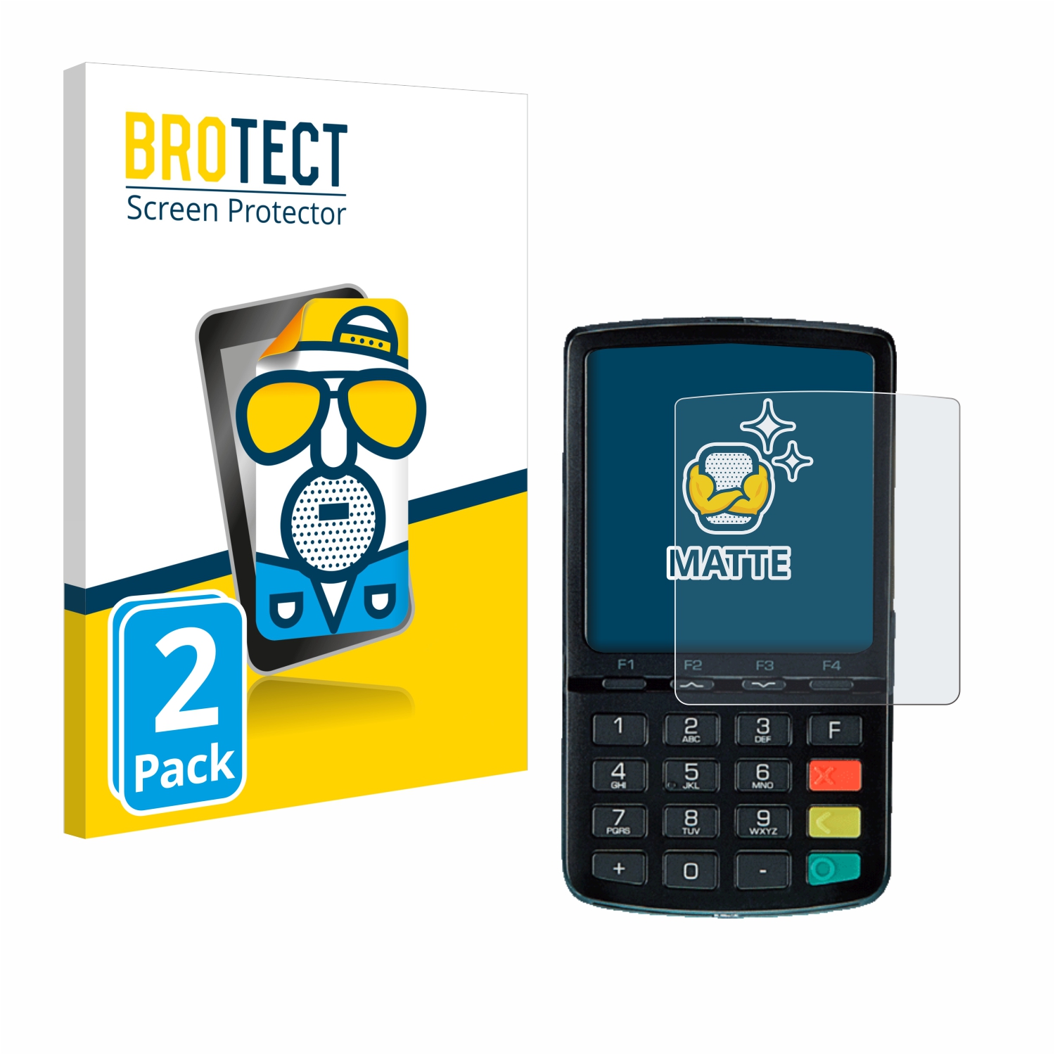 2x BROTECT Entspiegelungs-Folie pro ingenico Link/2500