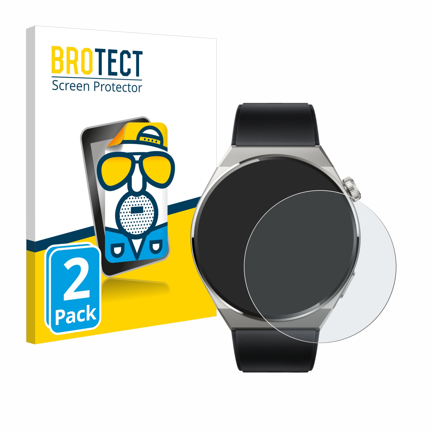 2x BROTECT Entspiegelungs-Folie pro Huawei Watch GT 3 Pro Titanium (46mm)