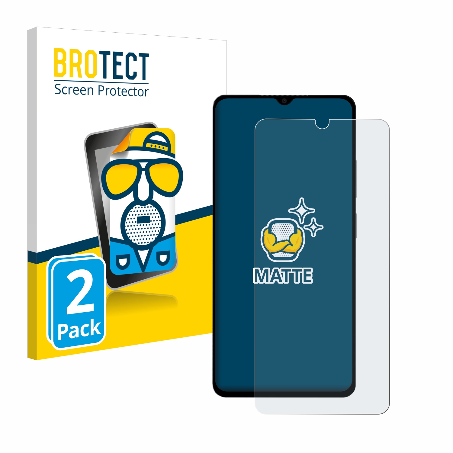 2x BROTECT Entspiegelungs-Folie pro Xiaomi Poco M4 5G