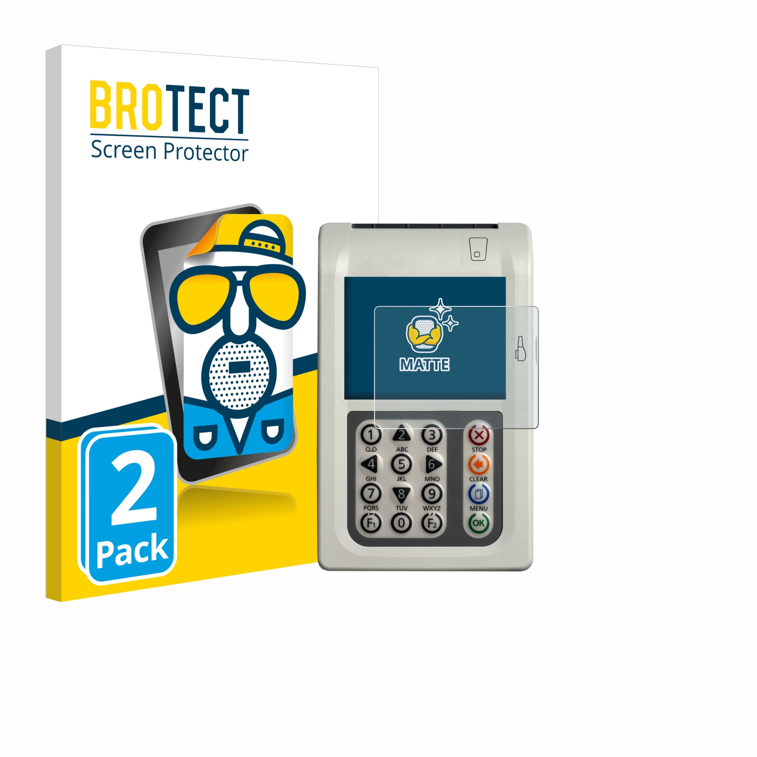 2x BROTECT Entspiegelungs-Folie pro ingenico Orga 930 M