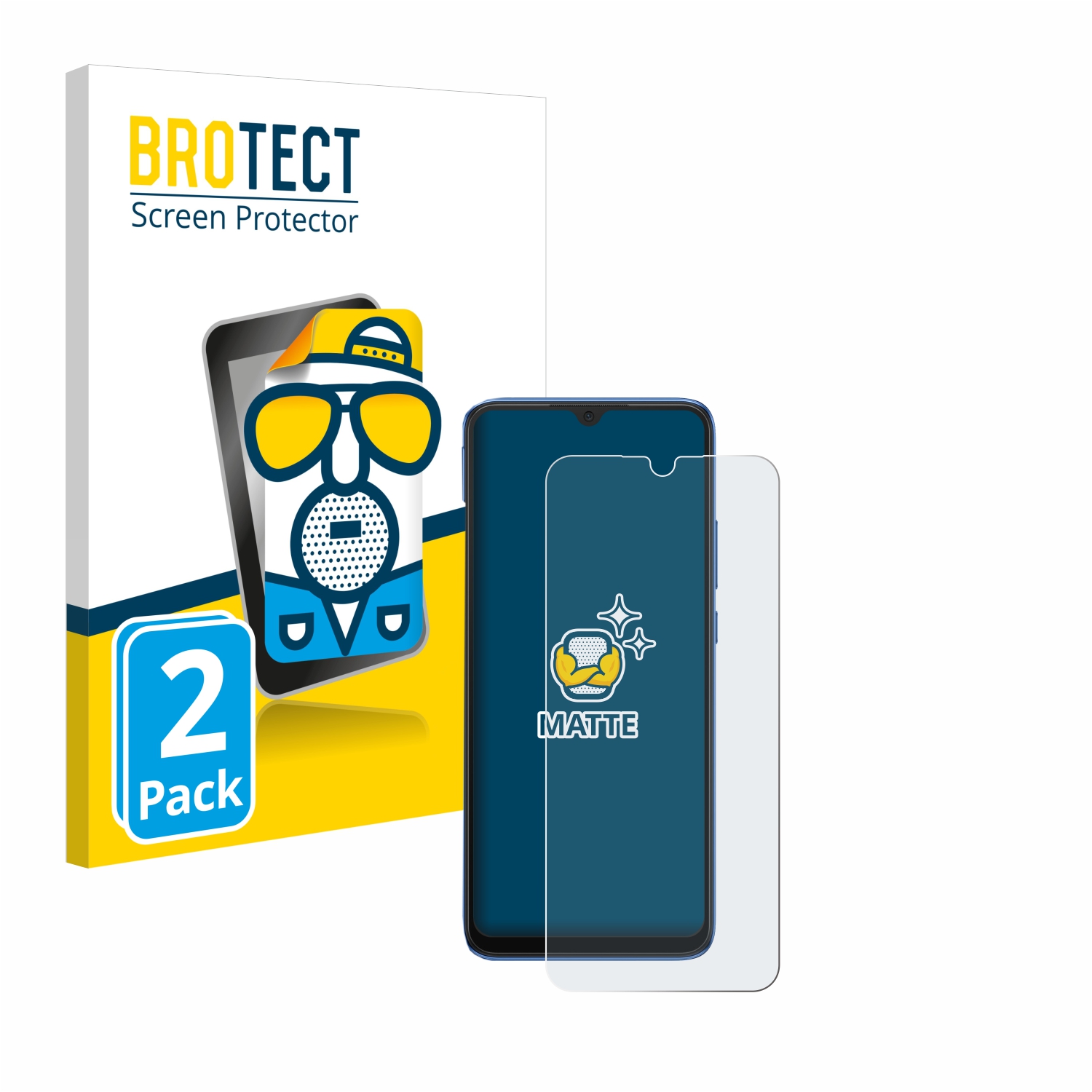 2x BROTECT Entspiegelungs-Folie pro Xiaomi Redmi 10C