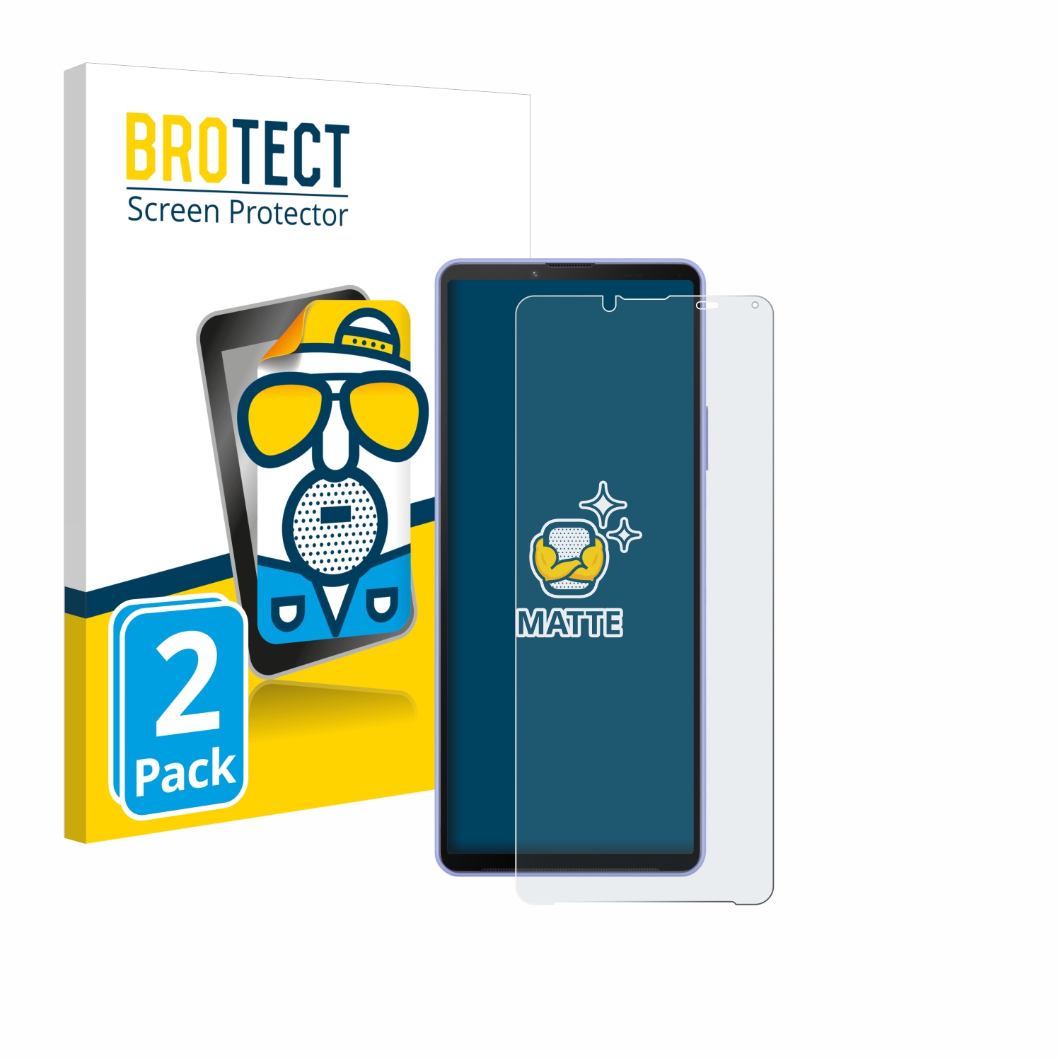 2x BROTECT Entspiegelungs-Folie pro Sony Xperia 10 IV