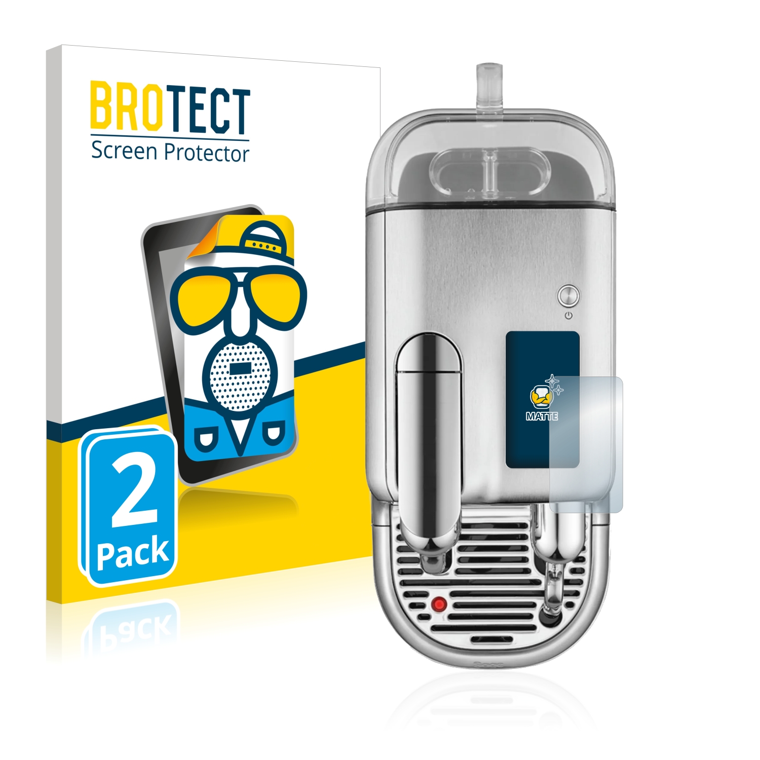 2x BROTECT Entspiegelungs-Folie pro Sage Nespresso Creatista Pro
