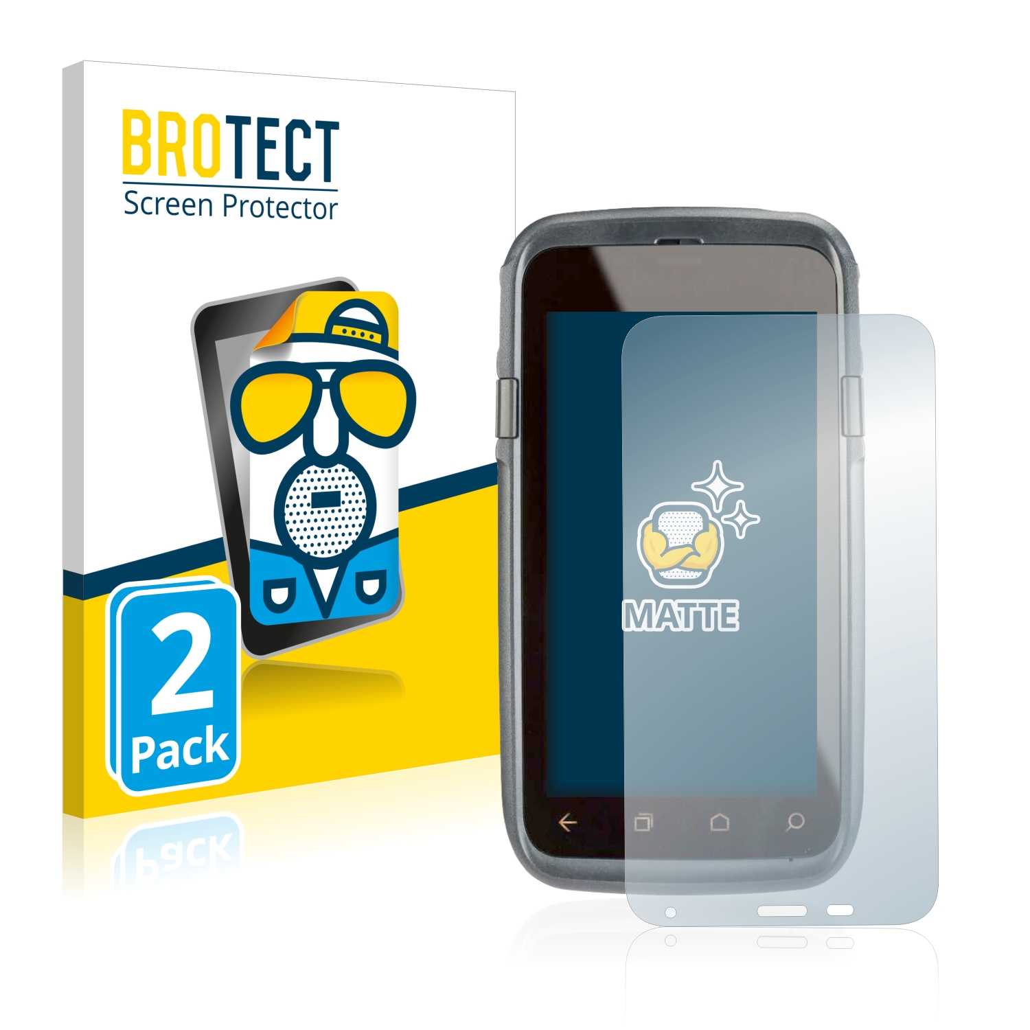 2x BROTECT Entspiegelungs-Folie pro Honeywell Dolphin CT60 XP