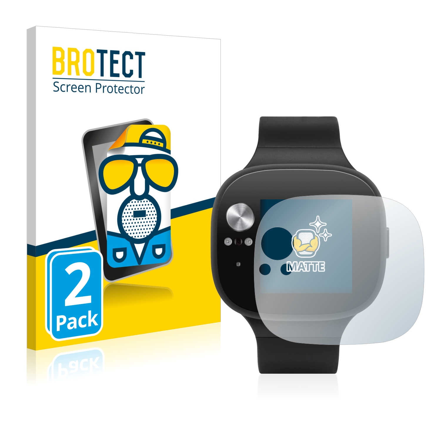 2x BROTECT Entspiegelungs-Folie pro ASUS Vivowatch BP