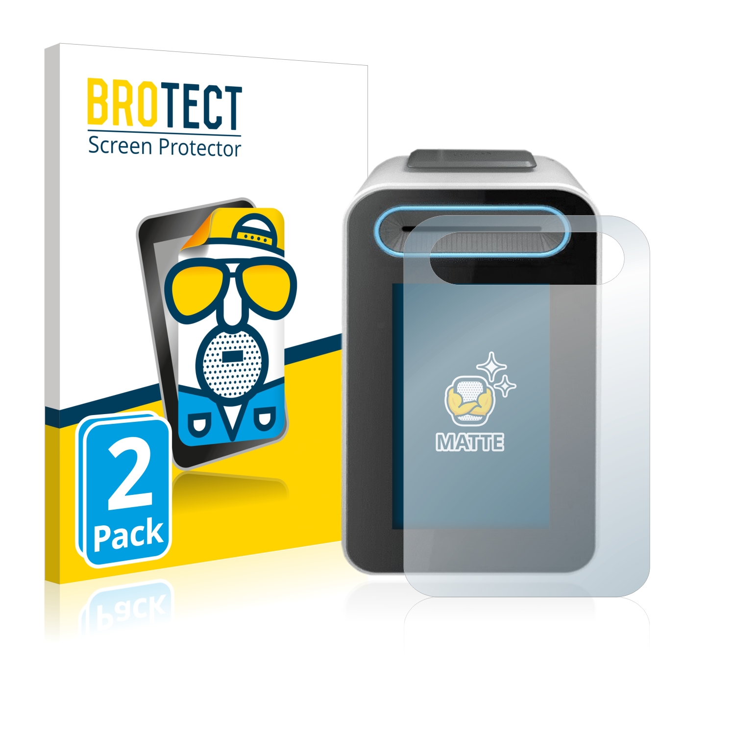 2x BROTECT Entspiegelungs-Folie pro Cherry eHealth Terminal ST-1506