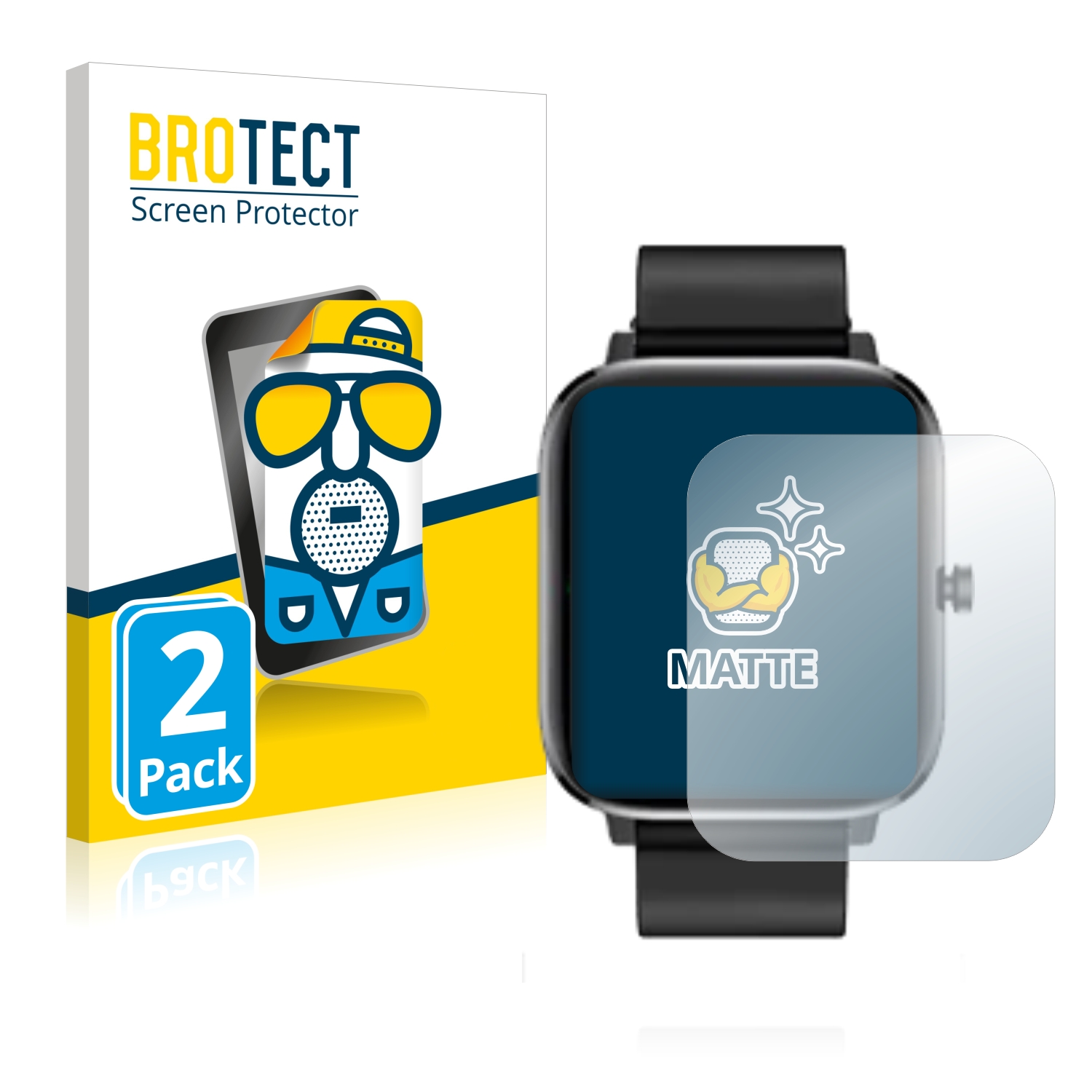 2x BROTECT Entspiegelungs-Folie pro XWatch Pro Elite V3