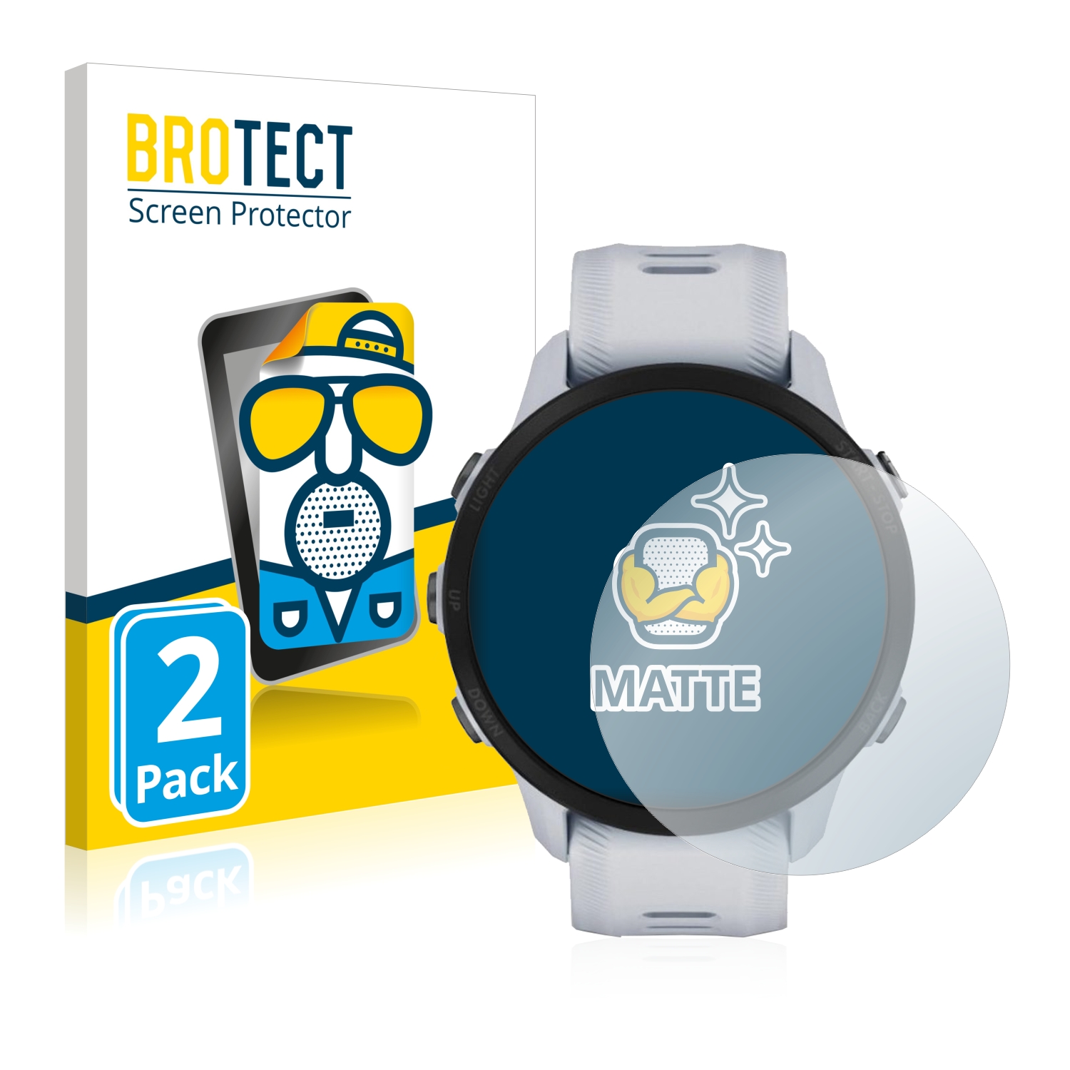 2x BROTECT Entspiegelungs-Folie pro Garmin Forerunner 955
