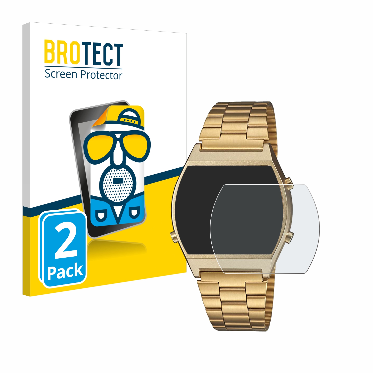 2x BROTECT Entspiegelungs-Folie pro Casio Retro B640WB
