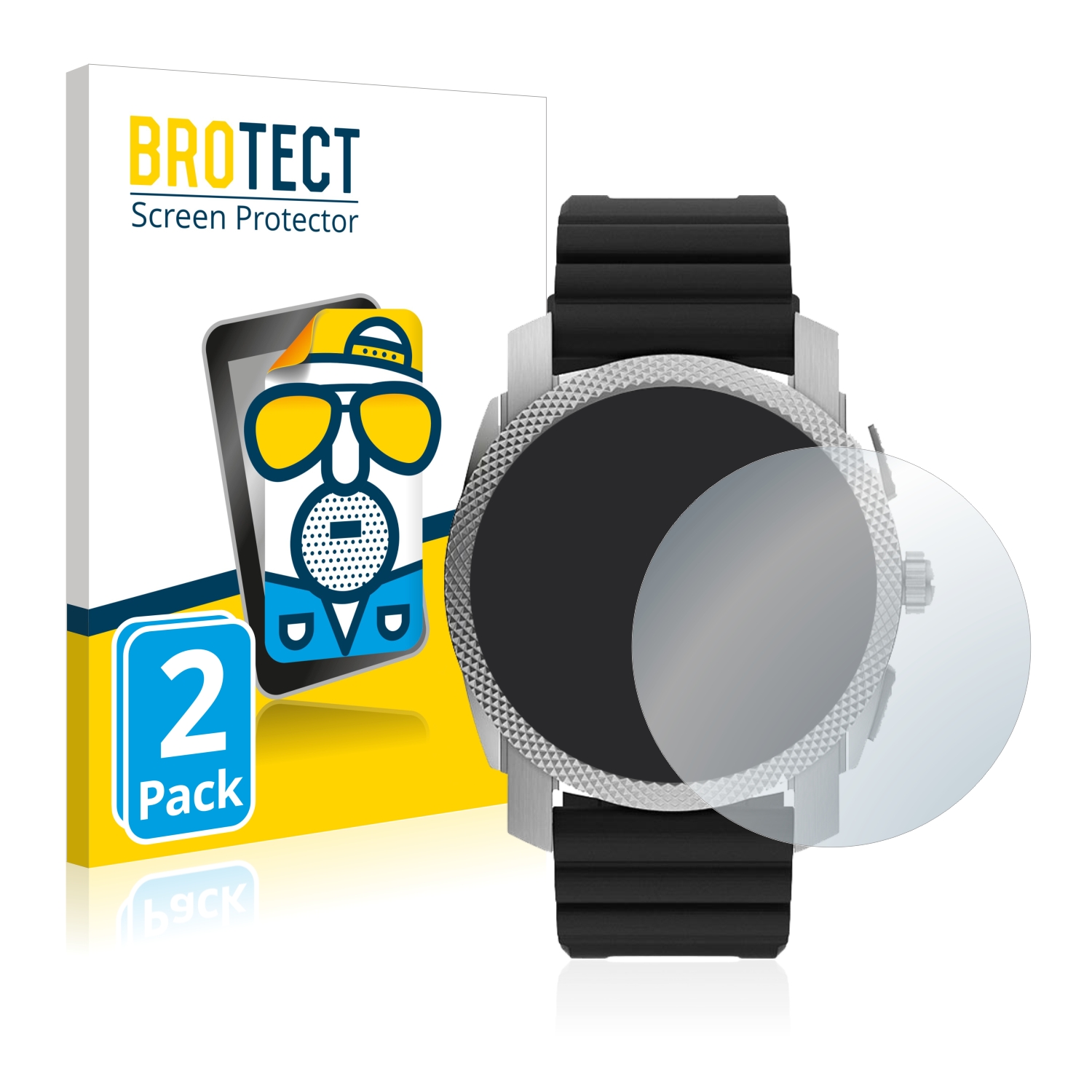 2x BROTECT Entspiegelungs-Folie pro Fossil Gen 6 Hybrid Machine (45mm)