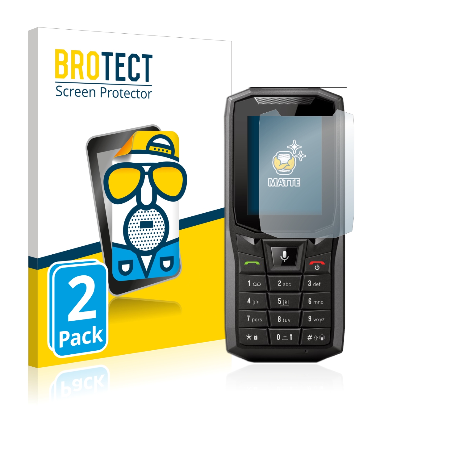 2x BROTECT Entspiegelungs-Folie pro Crosscall Core-S4