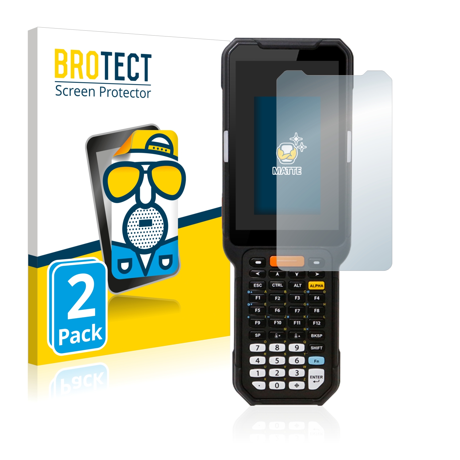2x BROTECT Entspiegelungs-Folie pro Point Mobile PM451