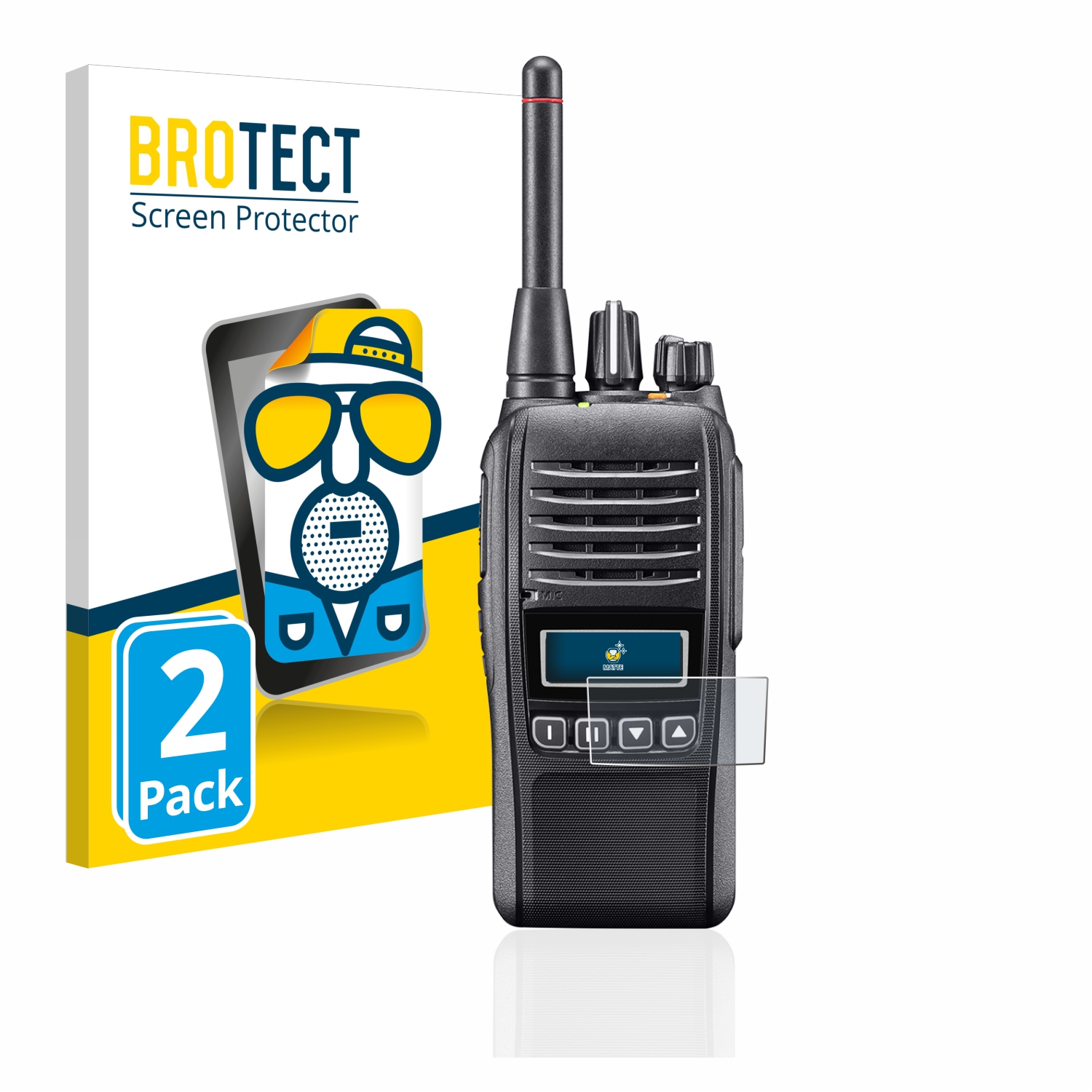 2x BROTECT Entspiegelungs-Folie pro Icom IC-F29SDR