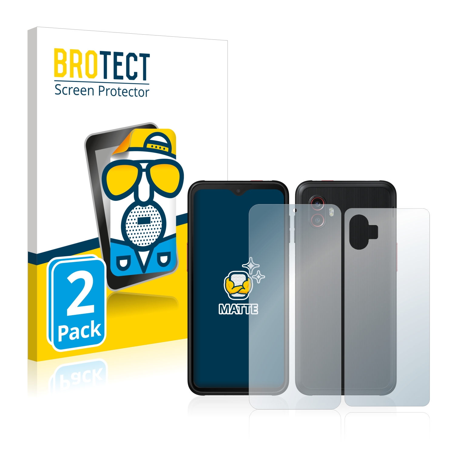 2x BROTECT Entspiegelungs-Folie pro Samsung Galaxy XCover 6 Pro (displej+zadní strana)