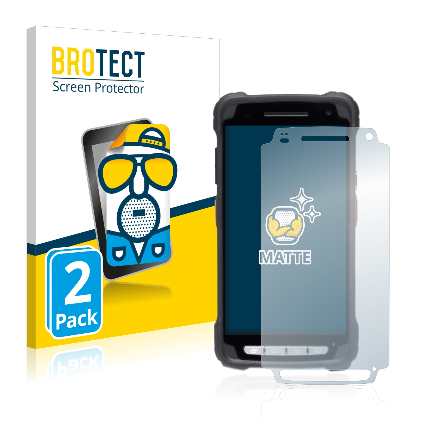 2x BROTECT Entspiegelungs-Folie pro Janam XT3