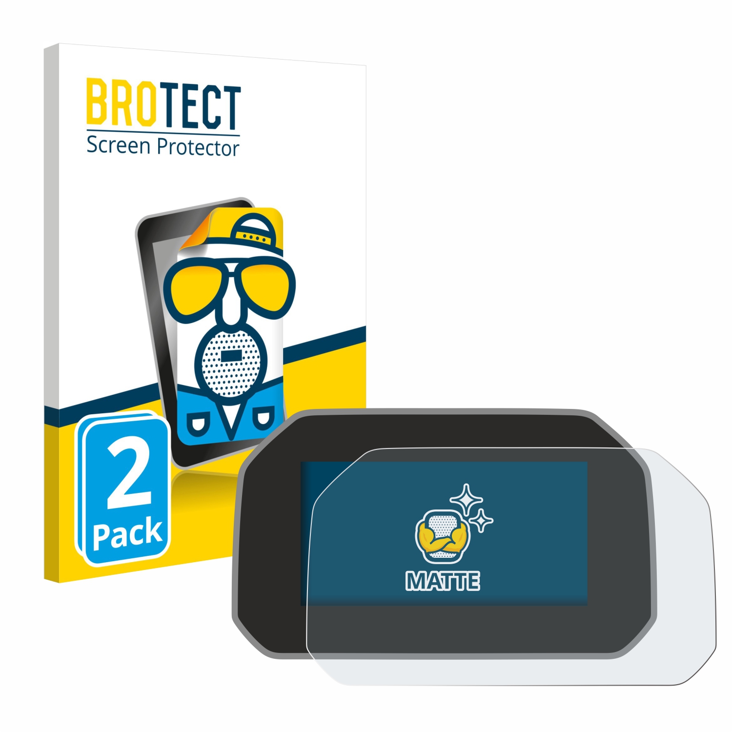 2x BROTECT Entspiegelungs-Folie pro BMW R 1250 GS Adventure Connectivity TFT 6.5