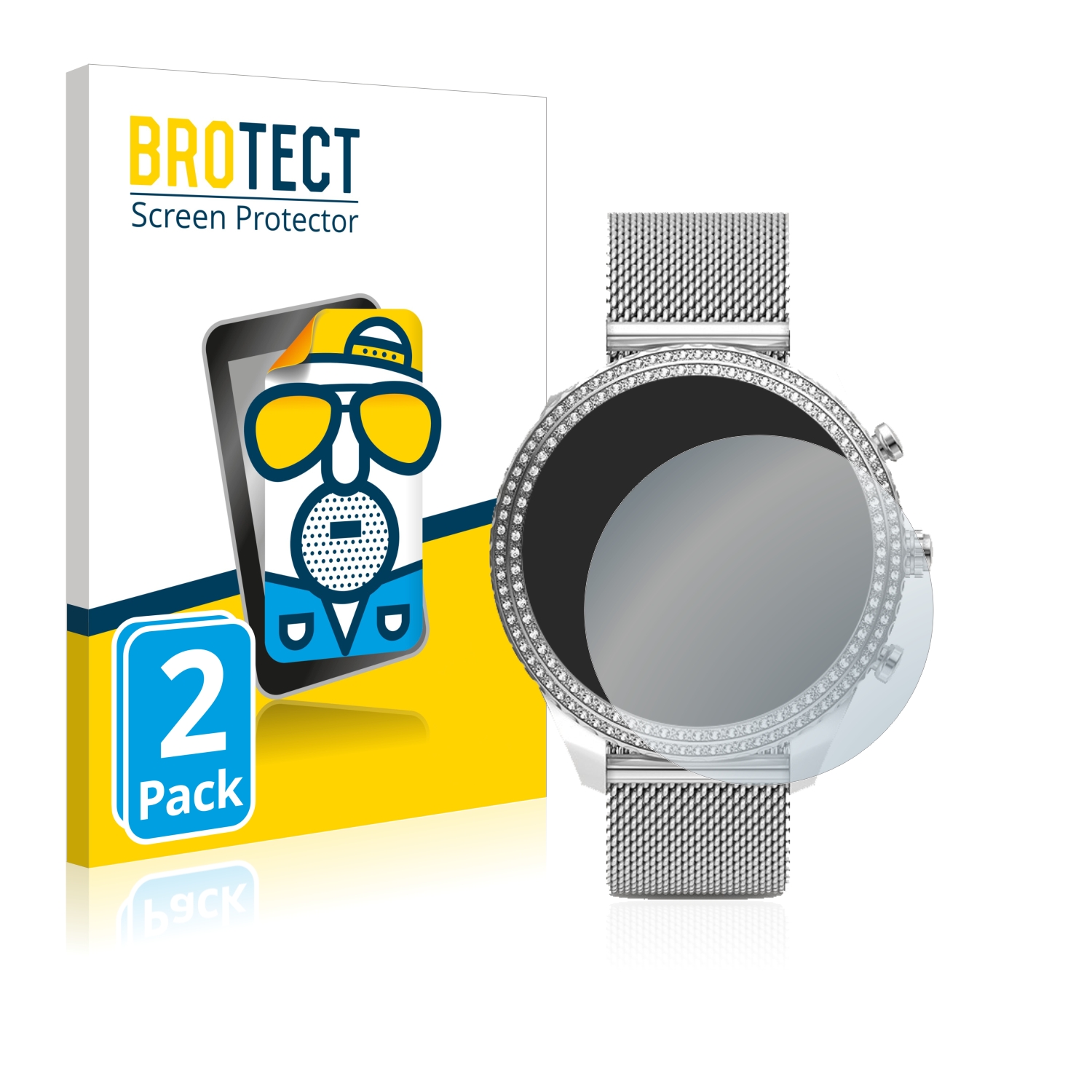 2x BROTECT Entspiegelungs-Folie pro Fossil Stella (6. Gen)