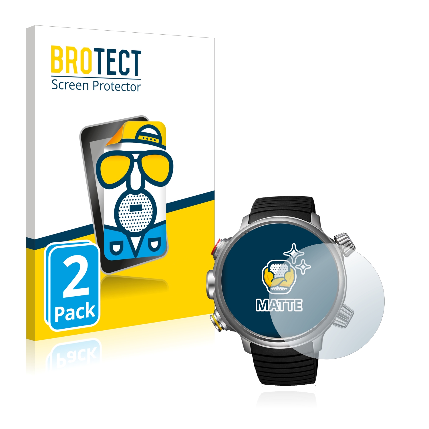 2x BROTECT Entspiegelungs-Folie pro Citizen Promaster Land BN4021-02E