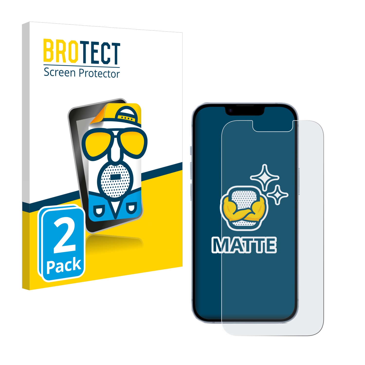 2x BROTECT Entspiegelungs-Folie pro Apple iPhone 14
