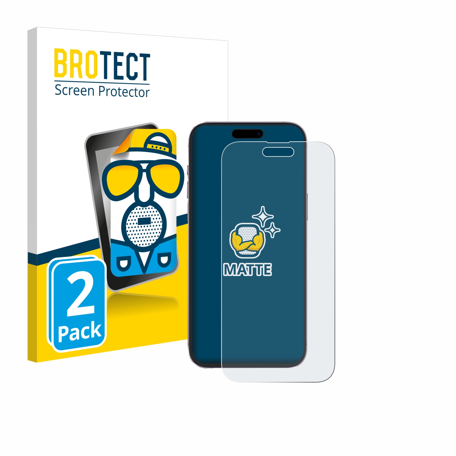 2x BROTECT Entspiegelungs-Folie pro Apple iPhone 14 Pro Max