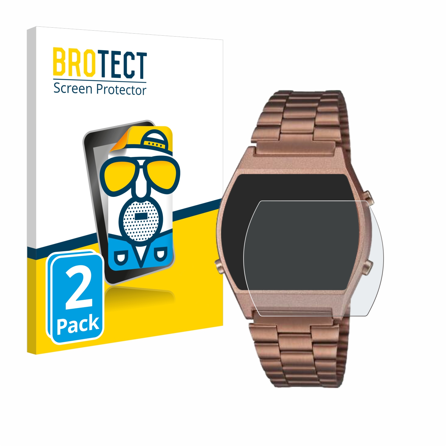 2x BROTECT Entspiegelungs-Folie pro Casio Retro B640WCG