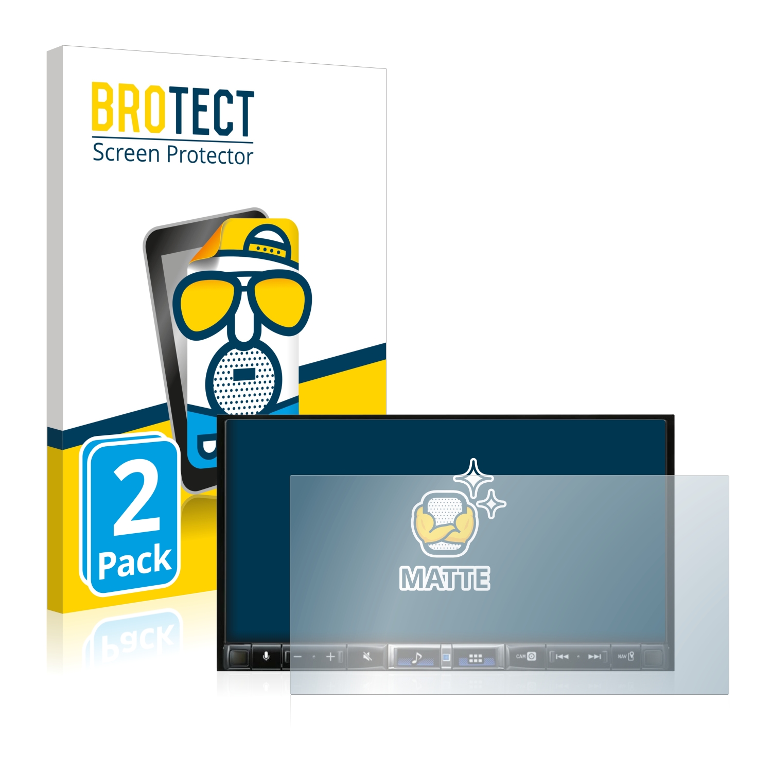 2x BROTECT Entspiegelungs-Folie pro Alpine iLX-705D