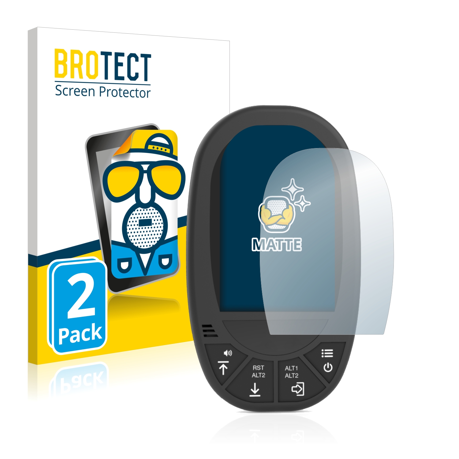 2x BROTECT Entspiegelungs-Folie pro Flymaster GPS LS