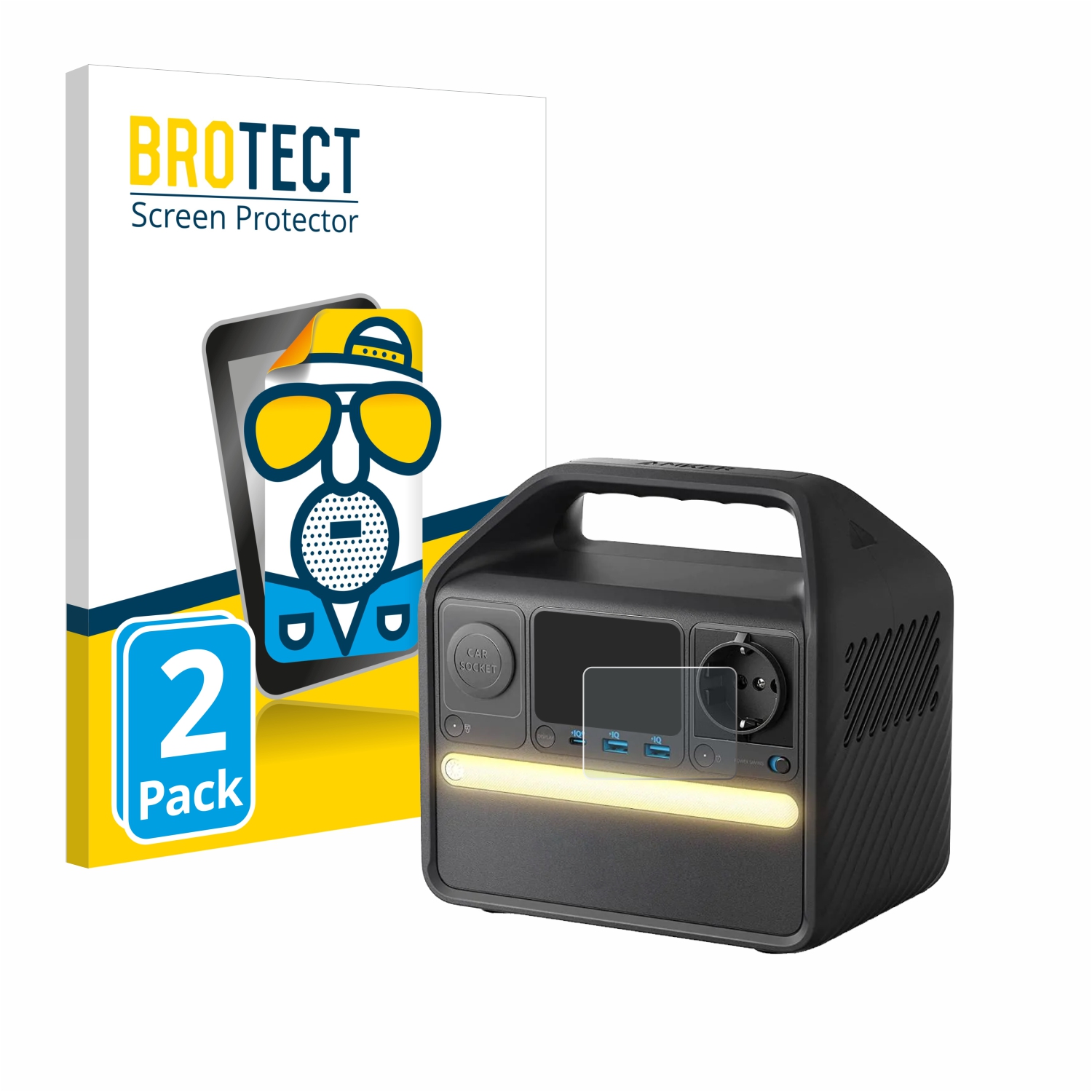 2x BROTECT Entspiegelungs-Folie pro Anker Powerhouse 521