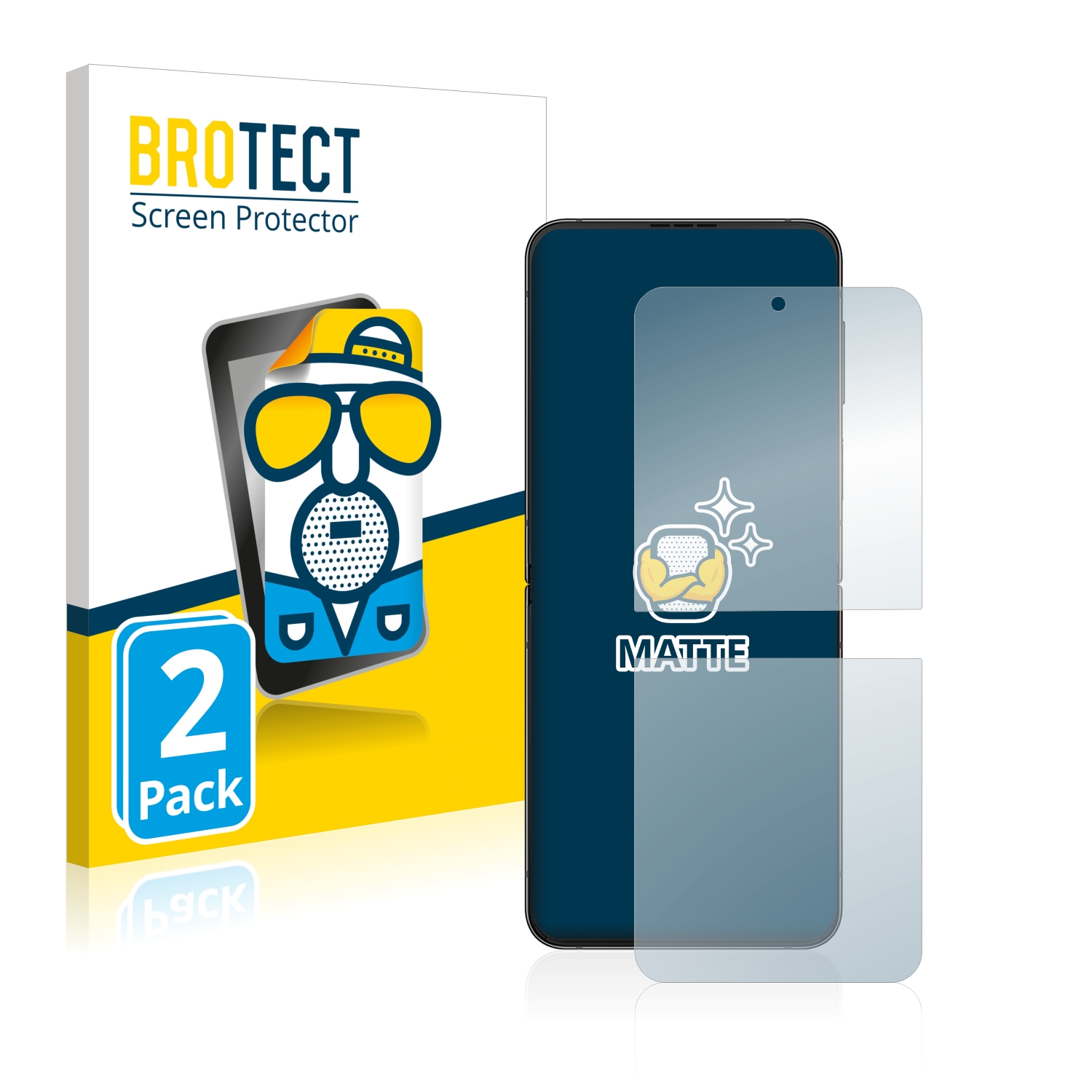 2x BROTECT Entspiegelungs-Folie pro Samsung Galaxy Z Flip 4
