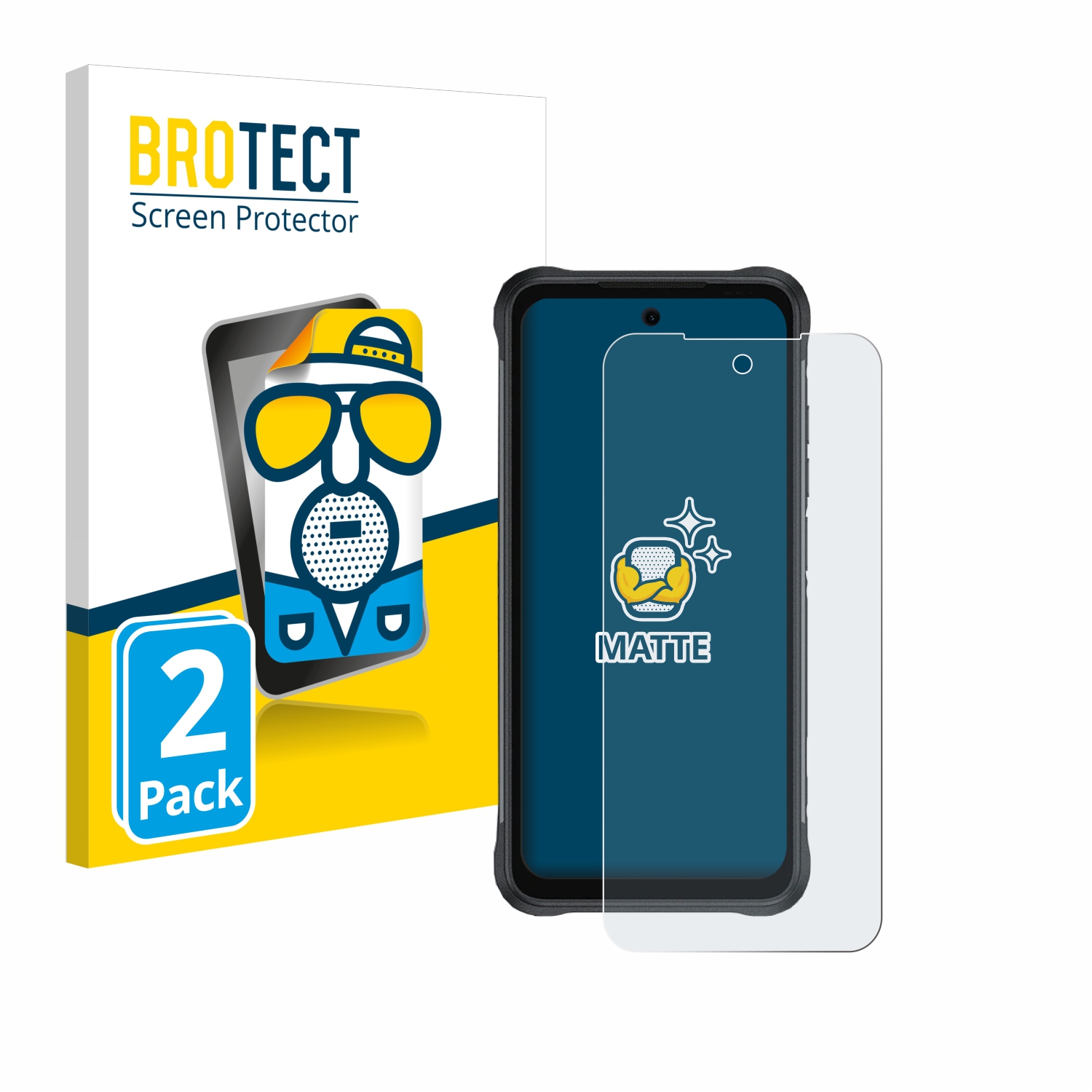 2x BROTECT Entspiegelungs-Folie pro Umidigi Bison 2