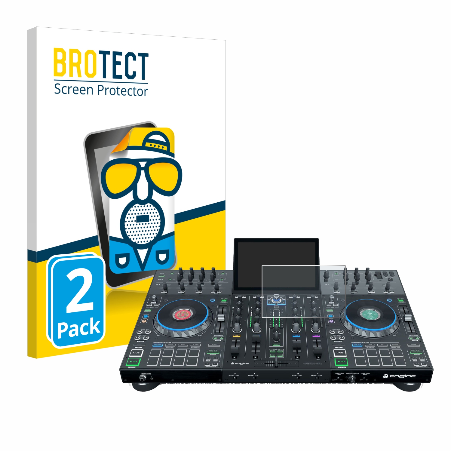 2x BROTECT Entspiegelungs-Folie pro Denon DJ Prime 4