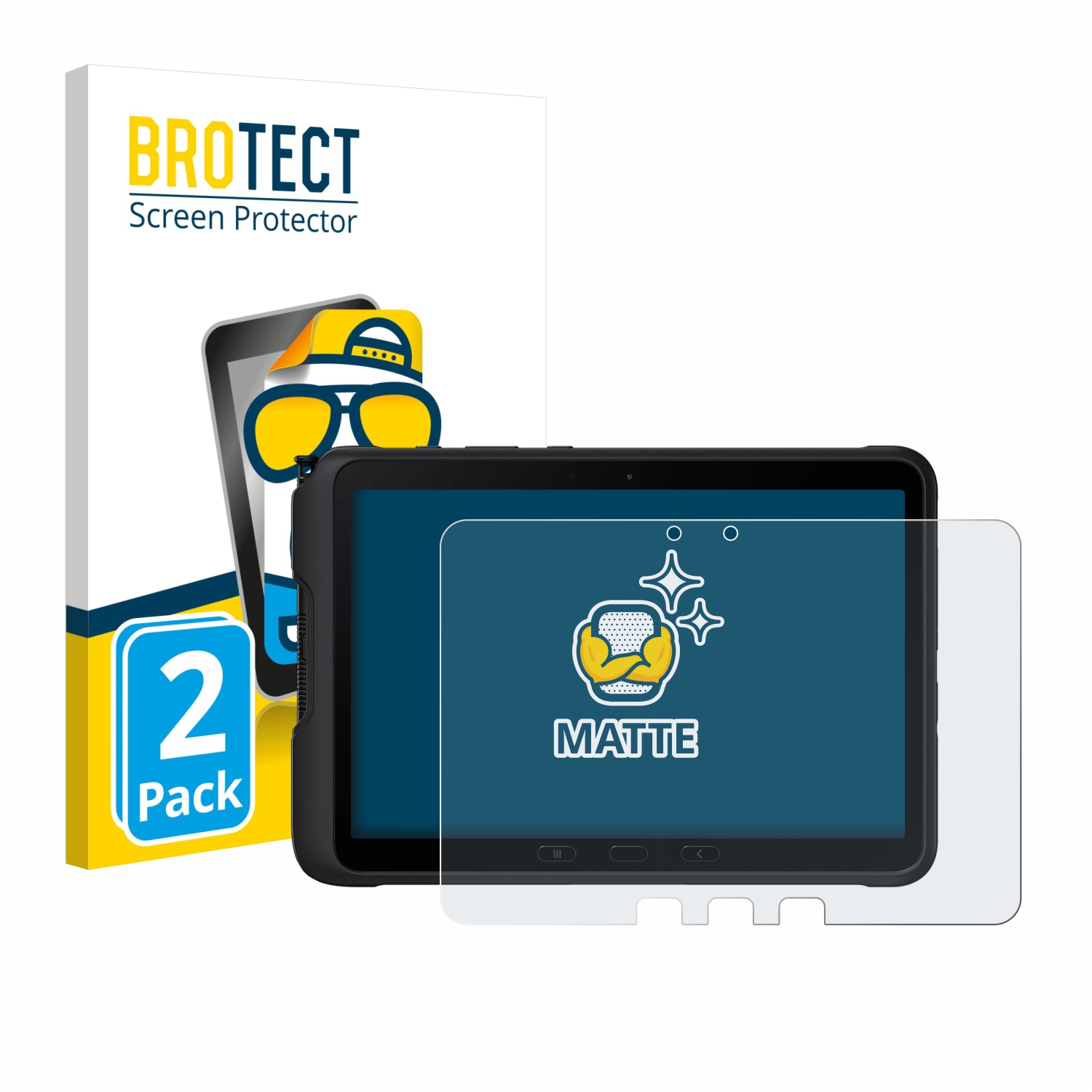 2x BROTECT Entspiegelungs-Folie pro Samsung Galaxy Tab Active 4 Pro (na šířku)