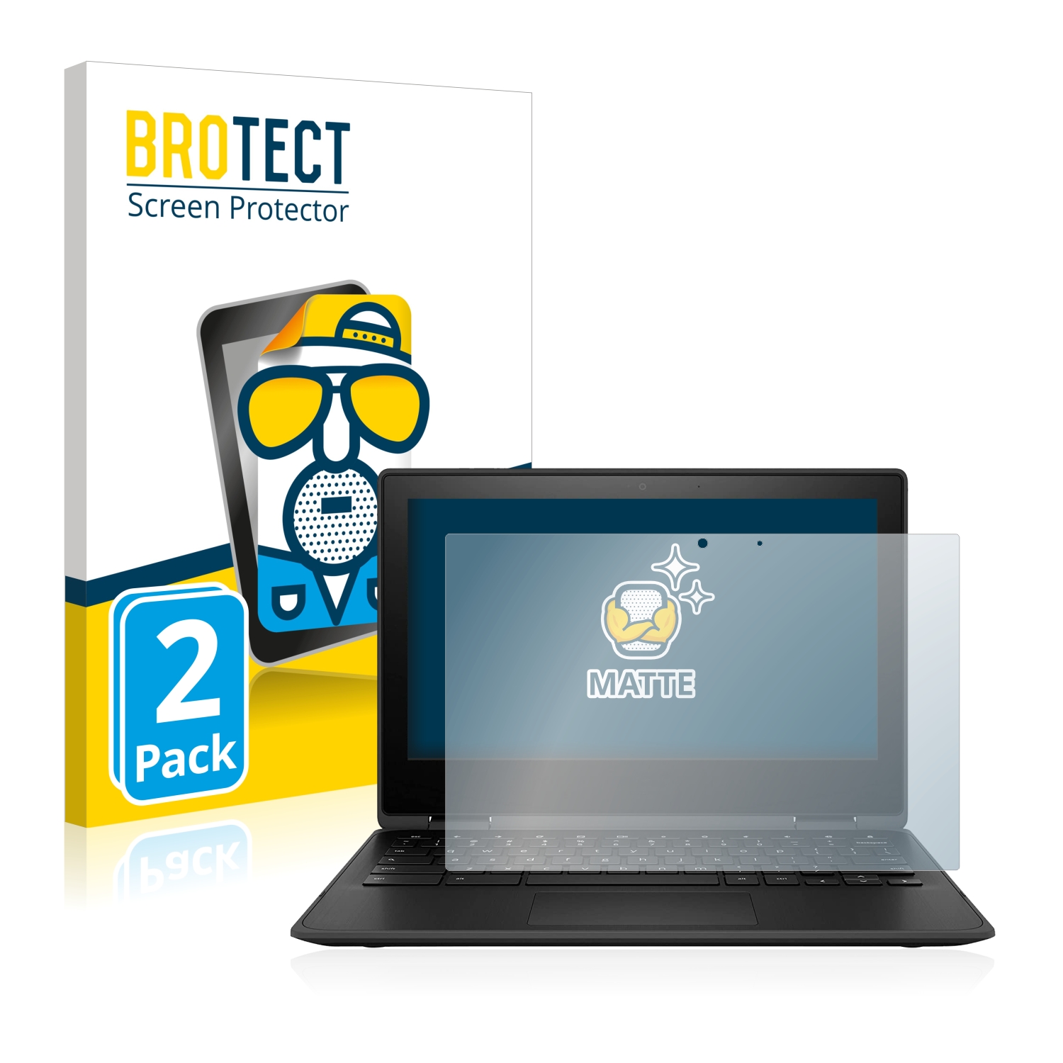 2x BROTECT Entspiegelungs-Folie pro HP Chromebook x360 11 G3