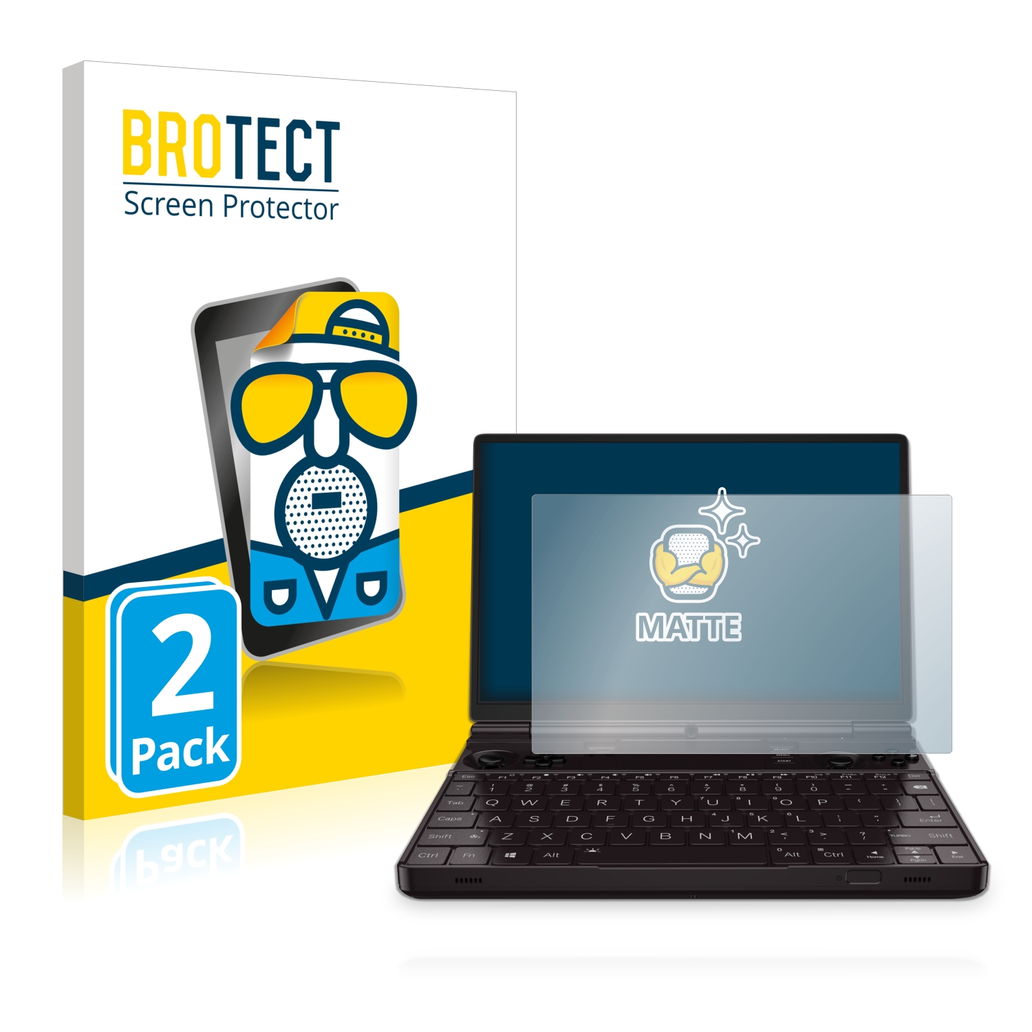 2x BROTECT Entspiegelungs-Folie pro GPD Win Max 2