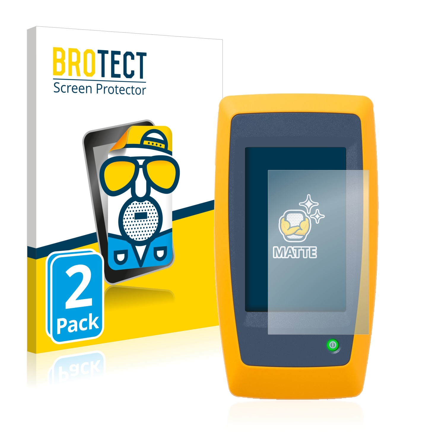 2x BROTECT Entspiegelungs-Folie pro Fluke LinkIQ