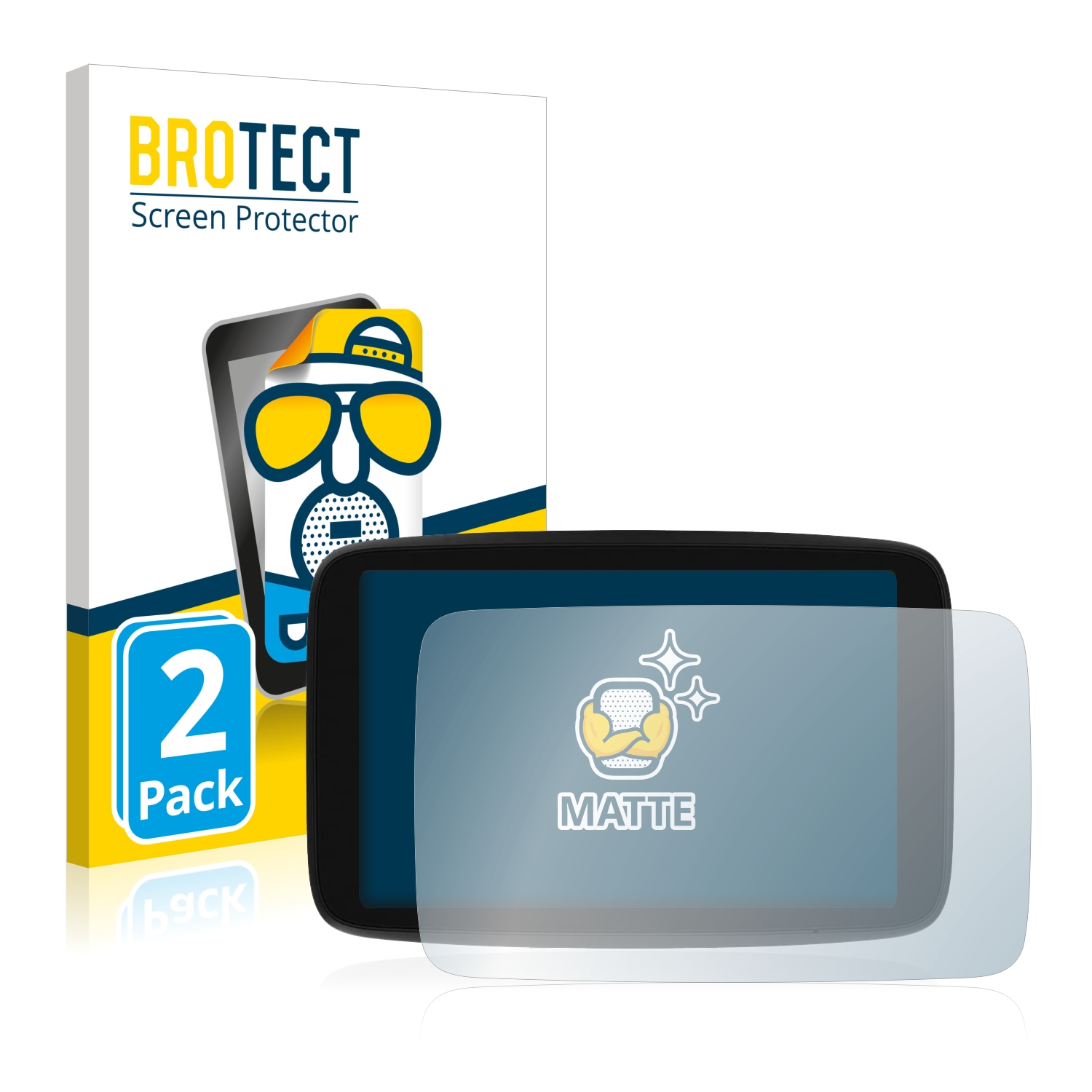 2x BROTECT Entspiegelungs-Folie pro TomTom GO Camper Max