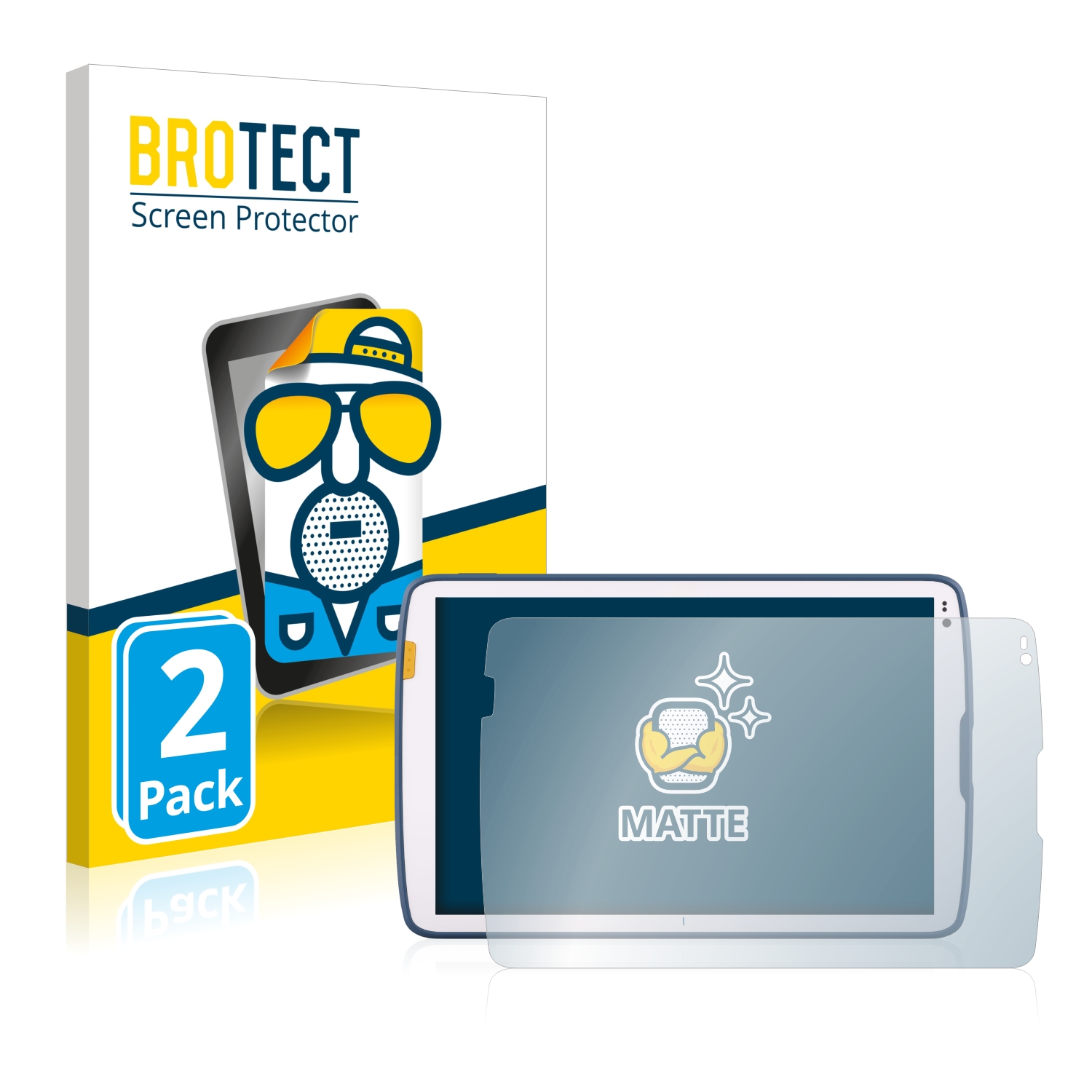 2x BROTECT Entspiegelungs-Folie pro Zebra ET45 10.1