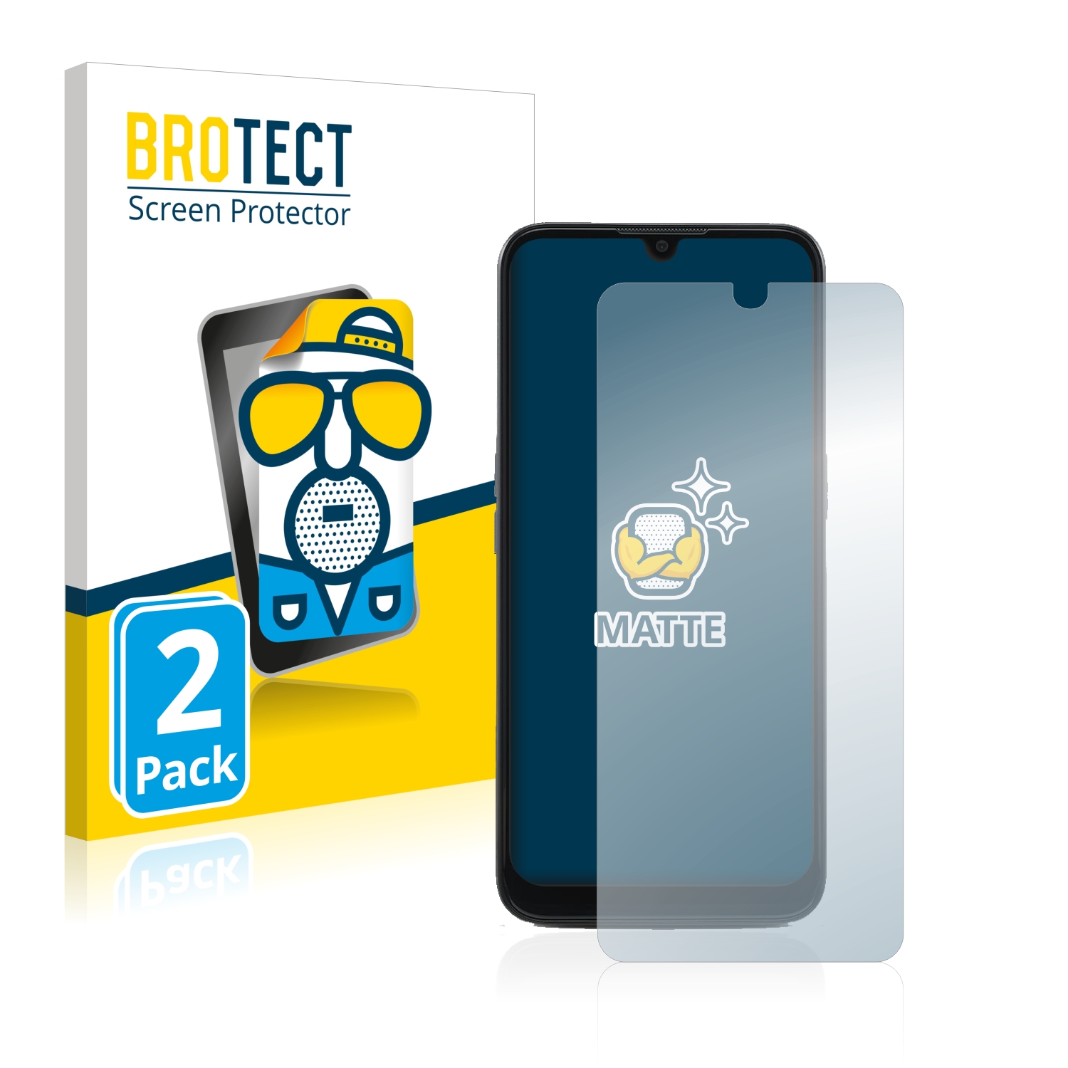 2x BROTECT Entspiegelungs-Folie pro Doro 8100 PLUS
