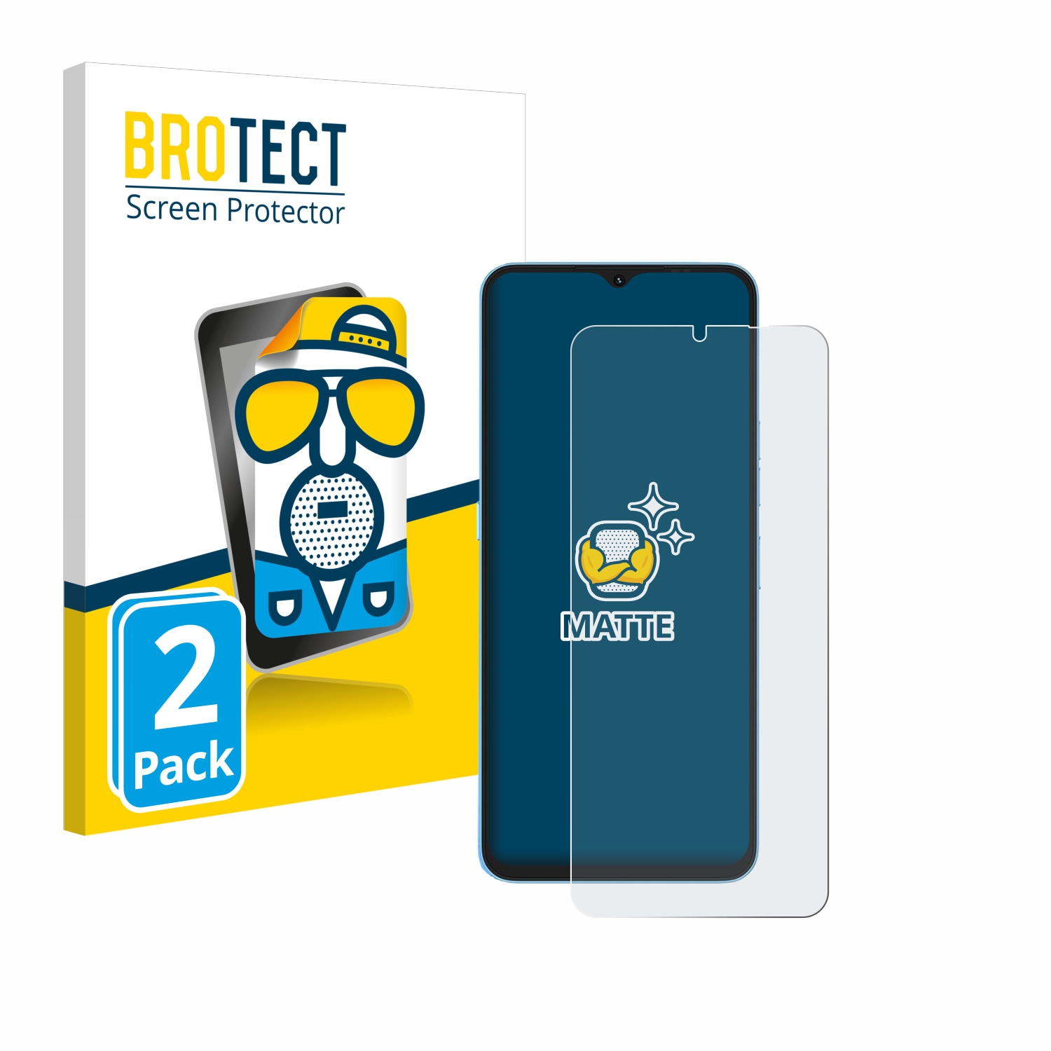 2x BROTECT Entspiegelungs-Folie pro Umidigi A13 Pro