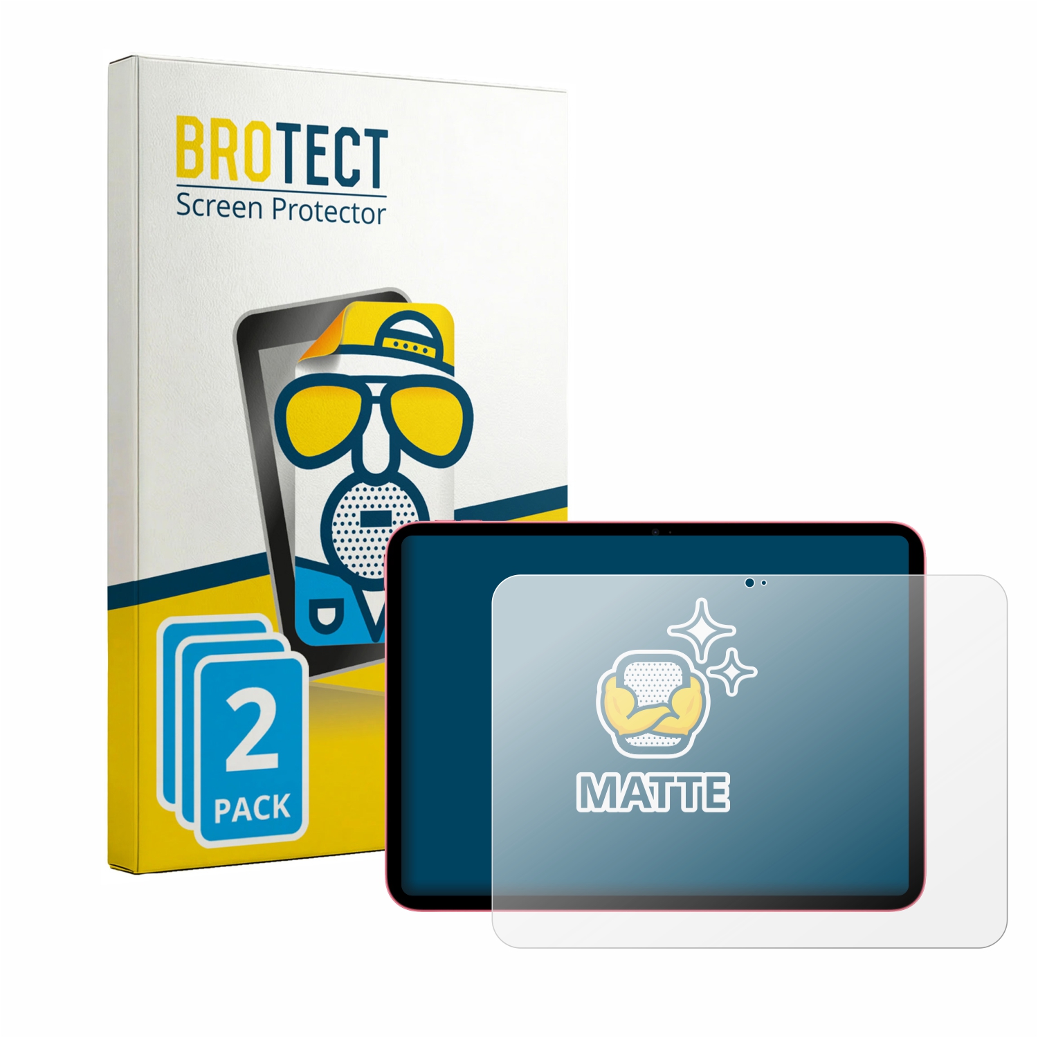 2x BROTECT Entspiegelungs-Folie pro Apple iPad 10.9 2022 WiFi (10. Gen.)