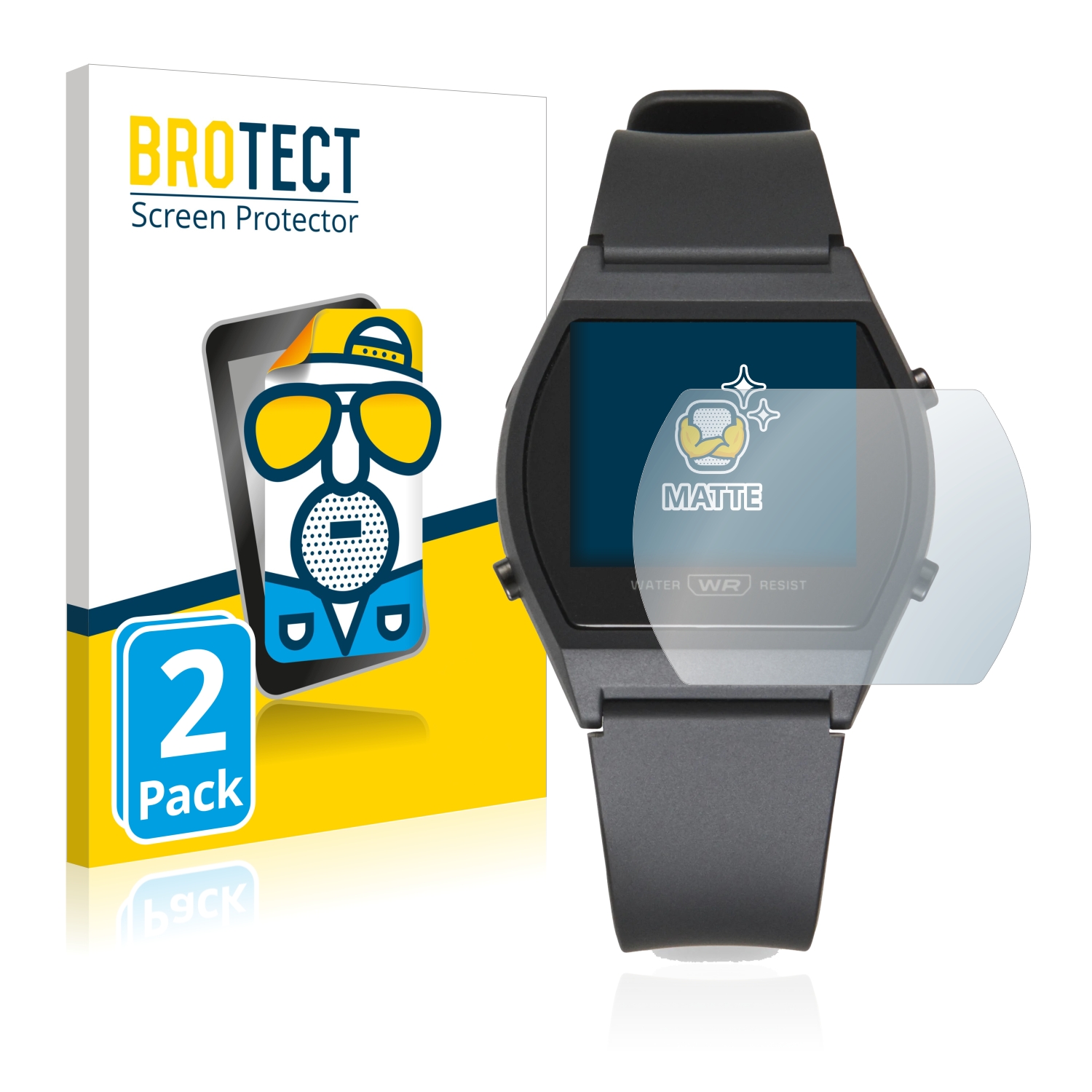 2x BROTECT Entspiegelungs-Folie pro Casio LW-204-1BEF