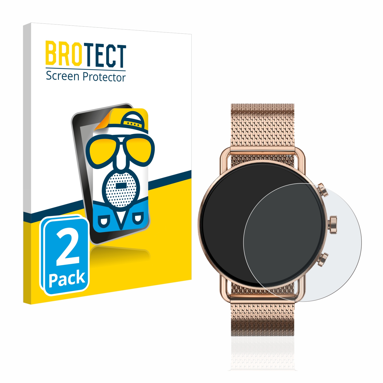 2x BROTECT Entspiegelungs-Folie pro Skagen Falster Gen 6 (41 mm)