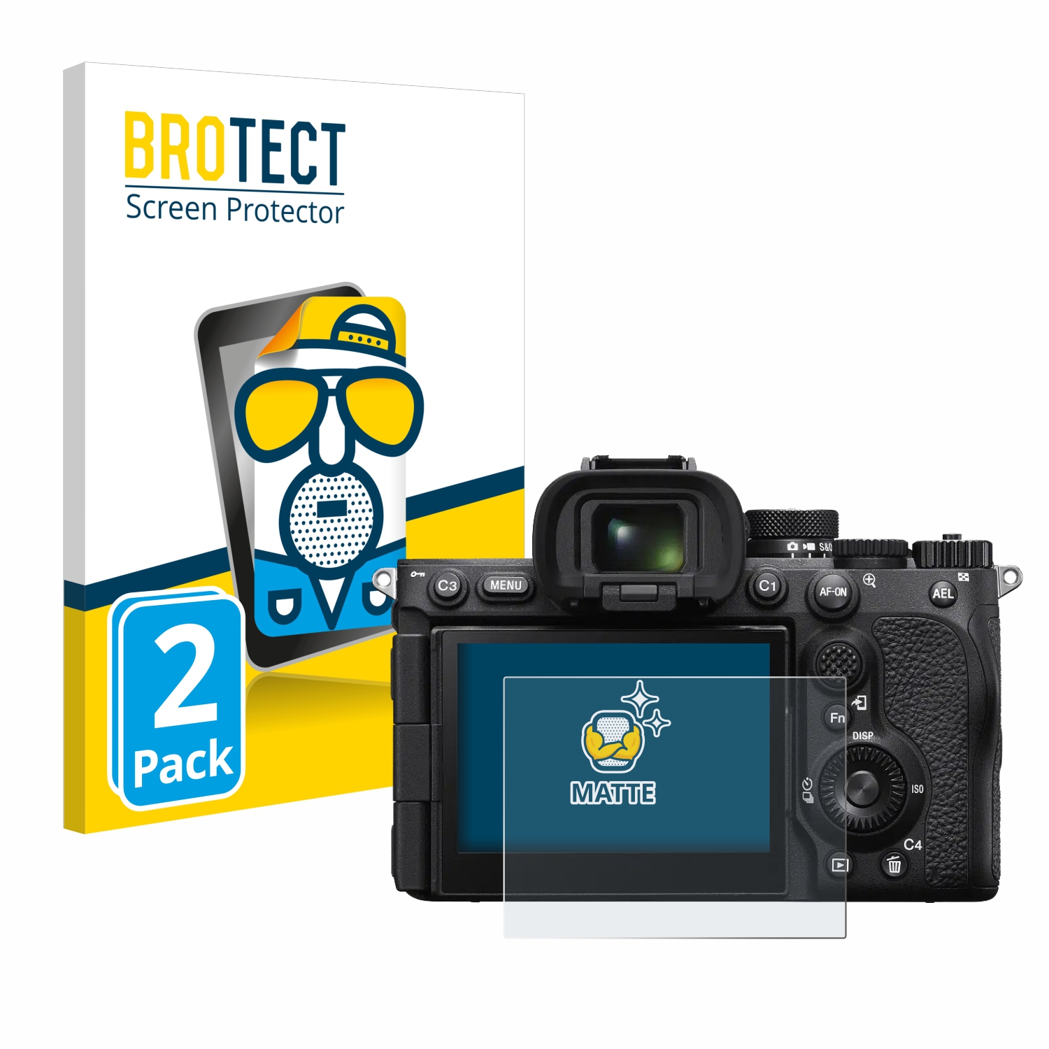 2x BROTECT Entspiegelungs-Folie pro Sony Alpha 7R V / a7R V